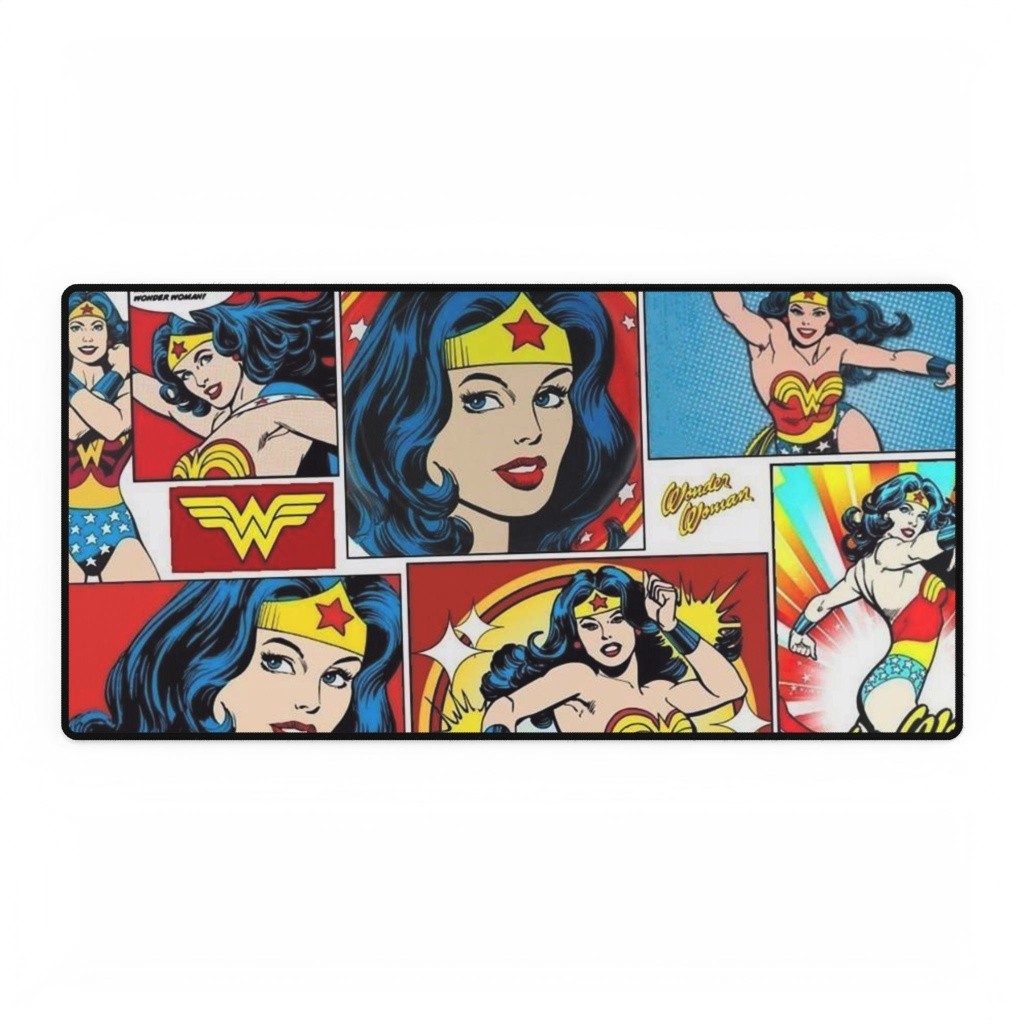 DC Comics Wonder Woman Retro Comic Panels Mouse Pad Desk Mats