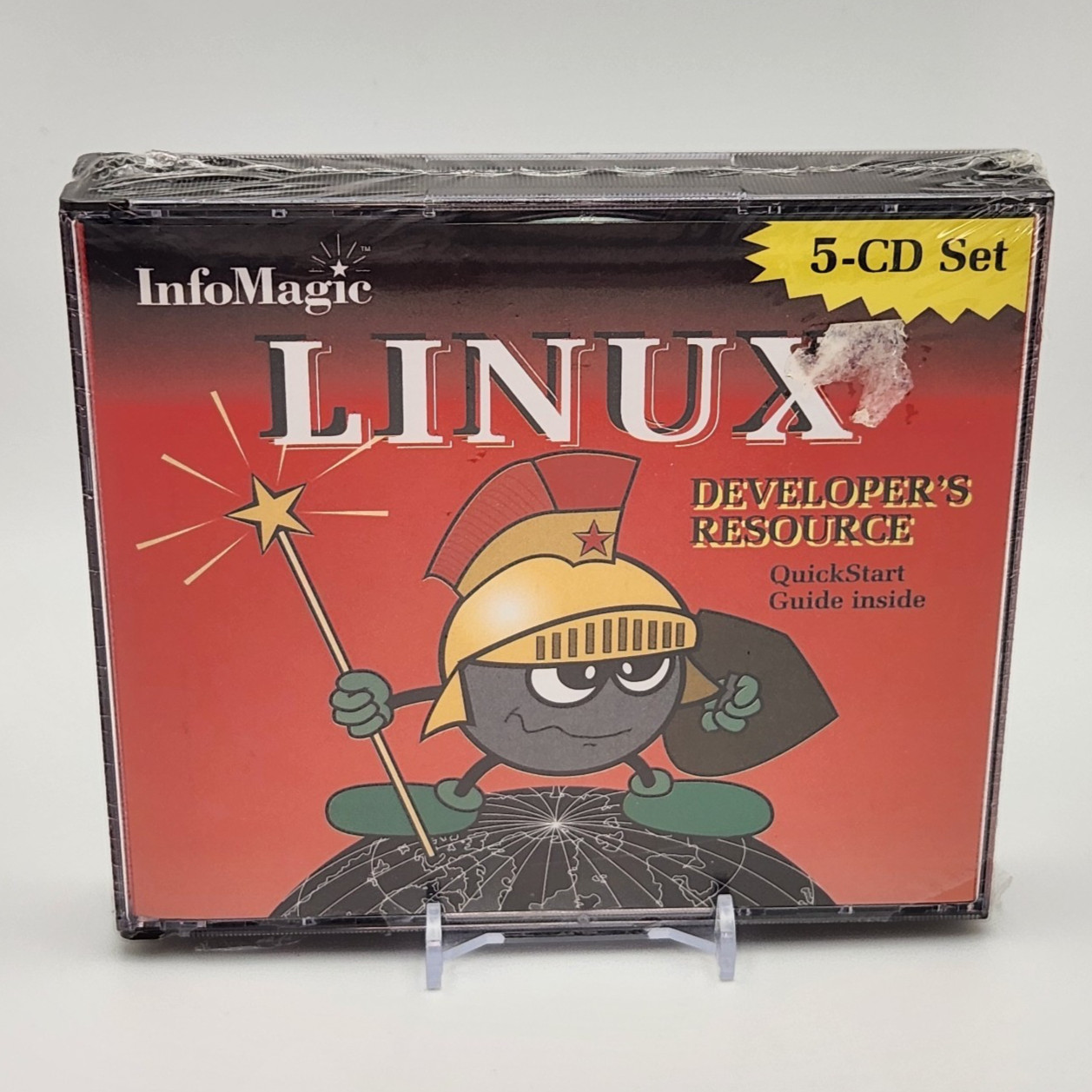 Vintage 1995 InfoMagic Linux Developer’s Resource 5-CD Set – Factory Sealed Read