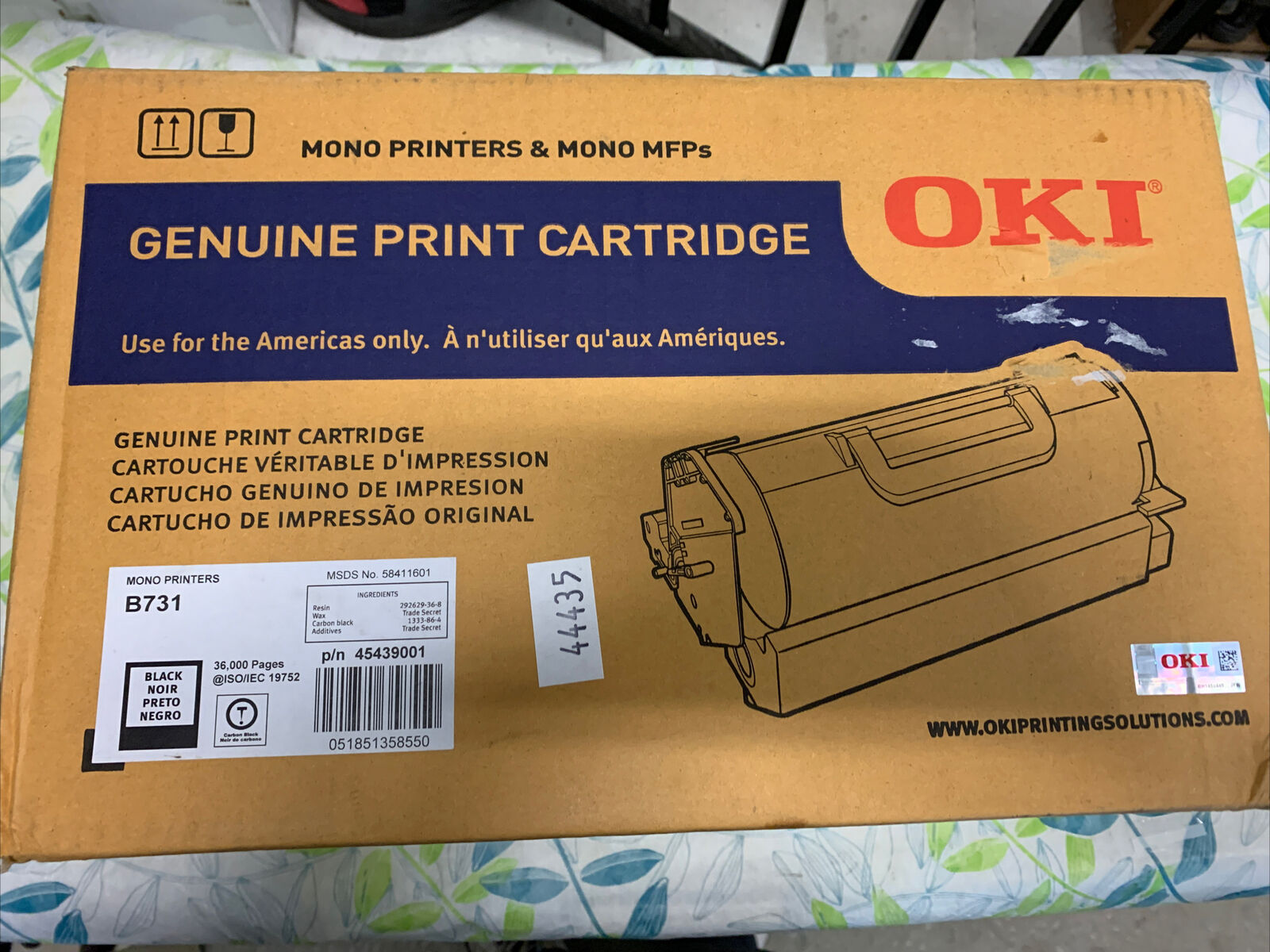 OKI Genuine Print Cartridge B731 45439001