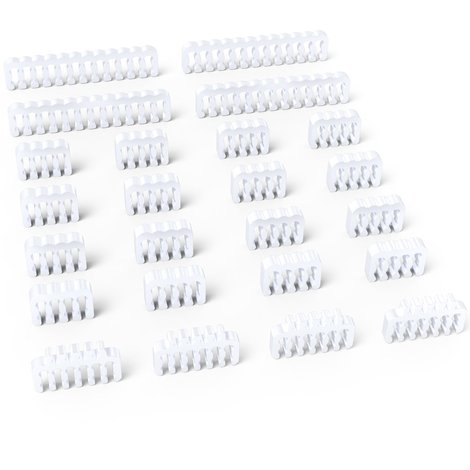 Sirlyr PSU Wire Management Kit – 24 PCS PC ATX Power Supply Cable White 
