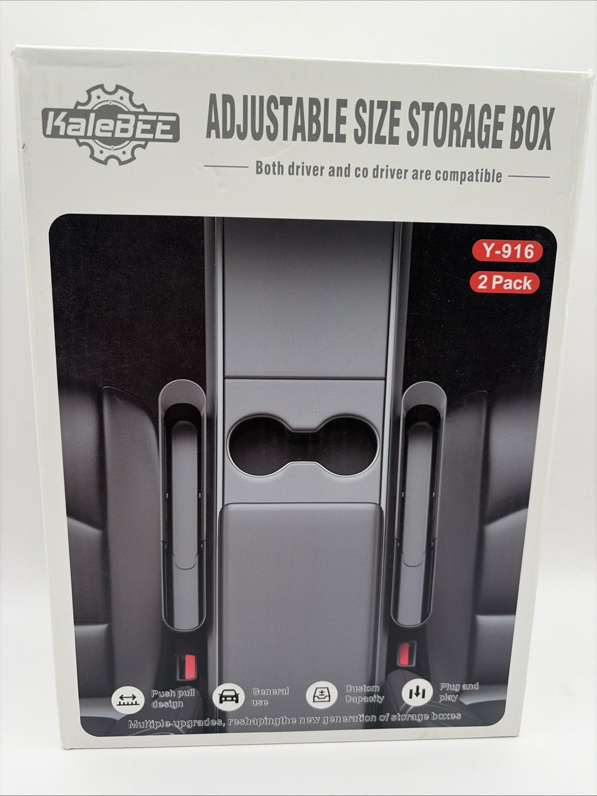 2 Packs Car Seat Gap Filler Organizer, Car Seat Organizer, Seat Gap Storage B...