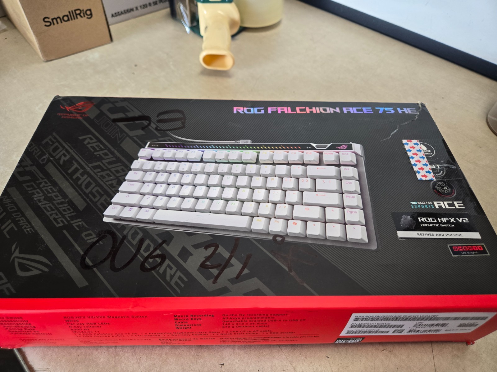 ASUS - ROG Falchion Ace 75% Wired Magnetic Hall Effect RGB Gaming Keyboard NOB