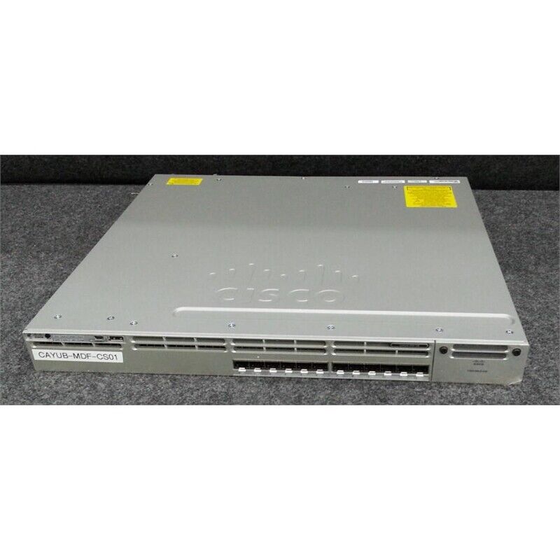 Cisco Catalyst 3850 12S WS-C3850-12S-S Layer 3 Gigabit Fiber Switch, 12-Port