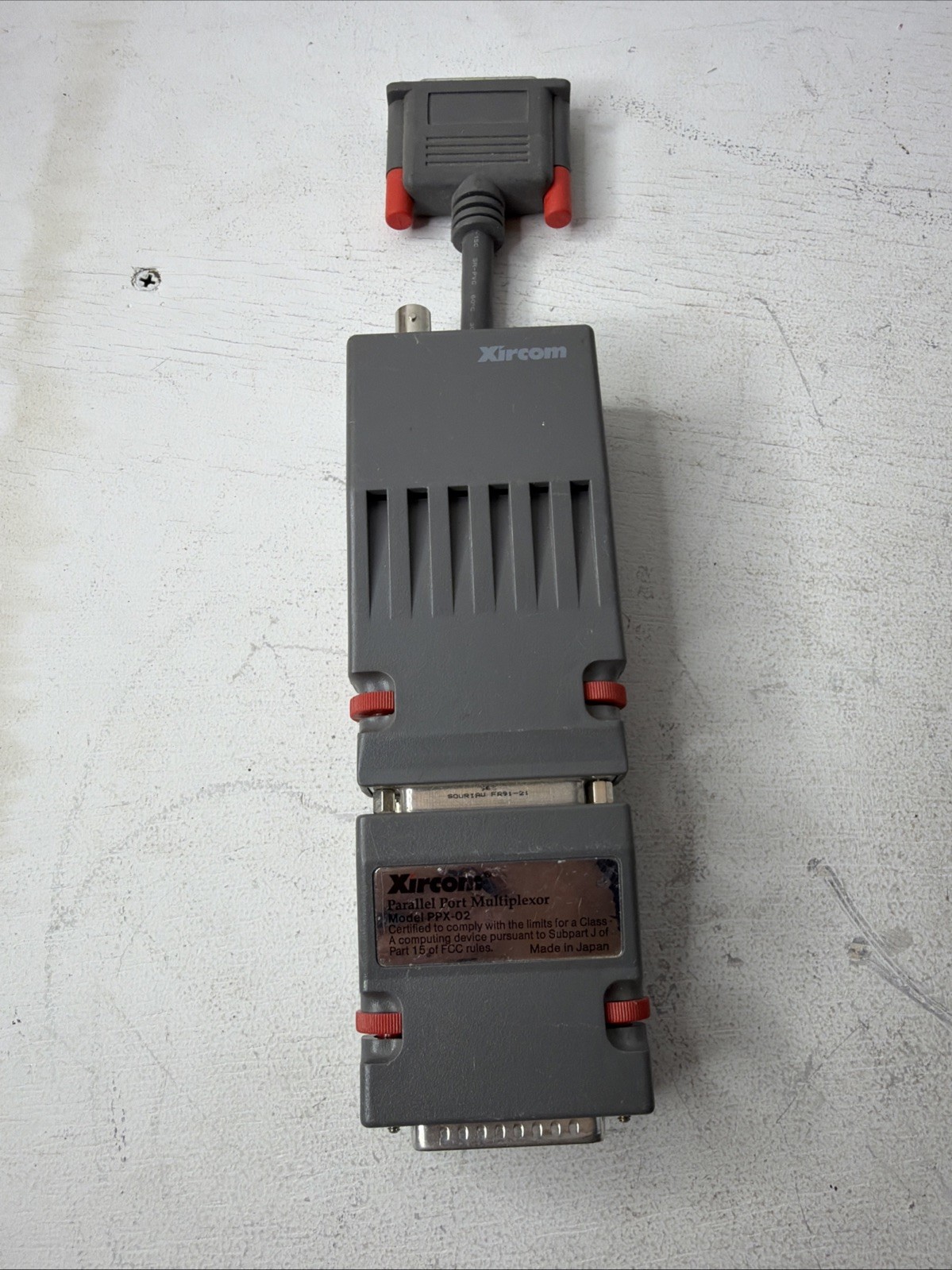 Xircom Pocket Ethernet Adaptor, Pass-Through Cable, & Parallel Port Multiplexor