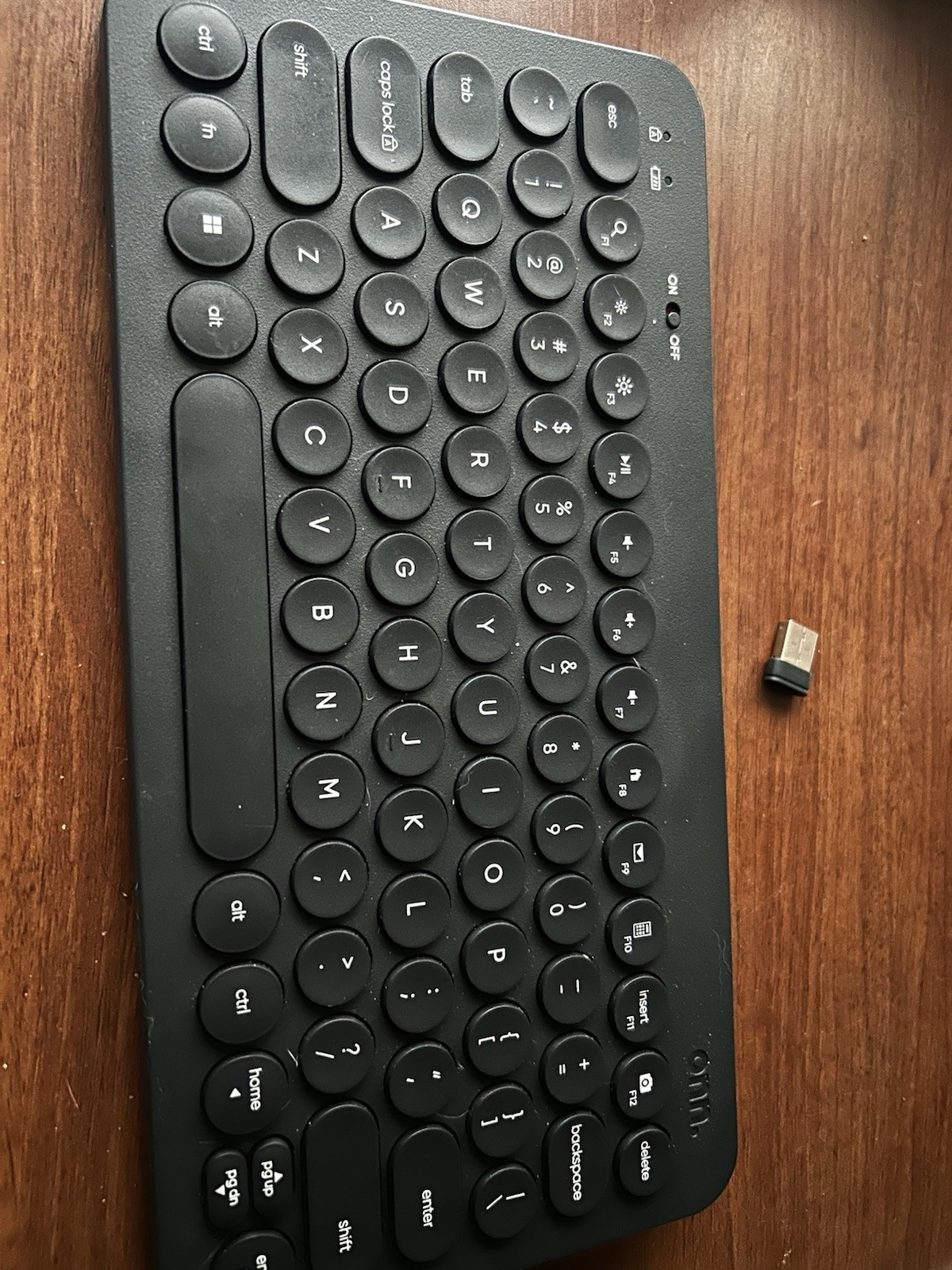 Black Wireless Compact Keyboard Onn Brand Used Good Condition Tested Working