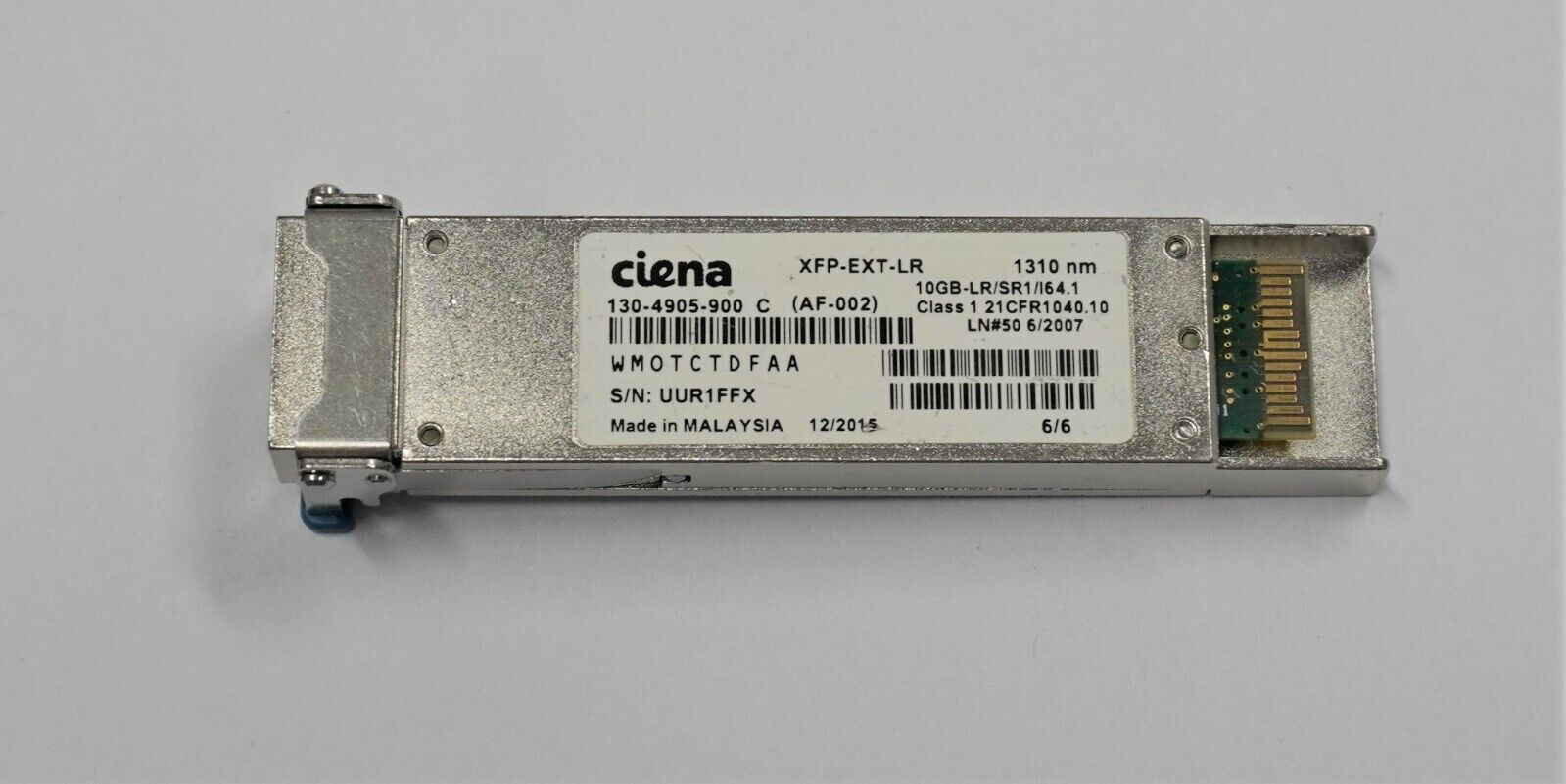 Ciena | XFP-EXT-LR | 130-4905-900 | 10GB-LR/SR1/I64.1 Transceiver Module
