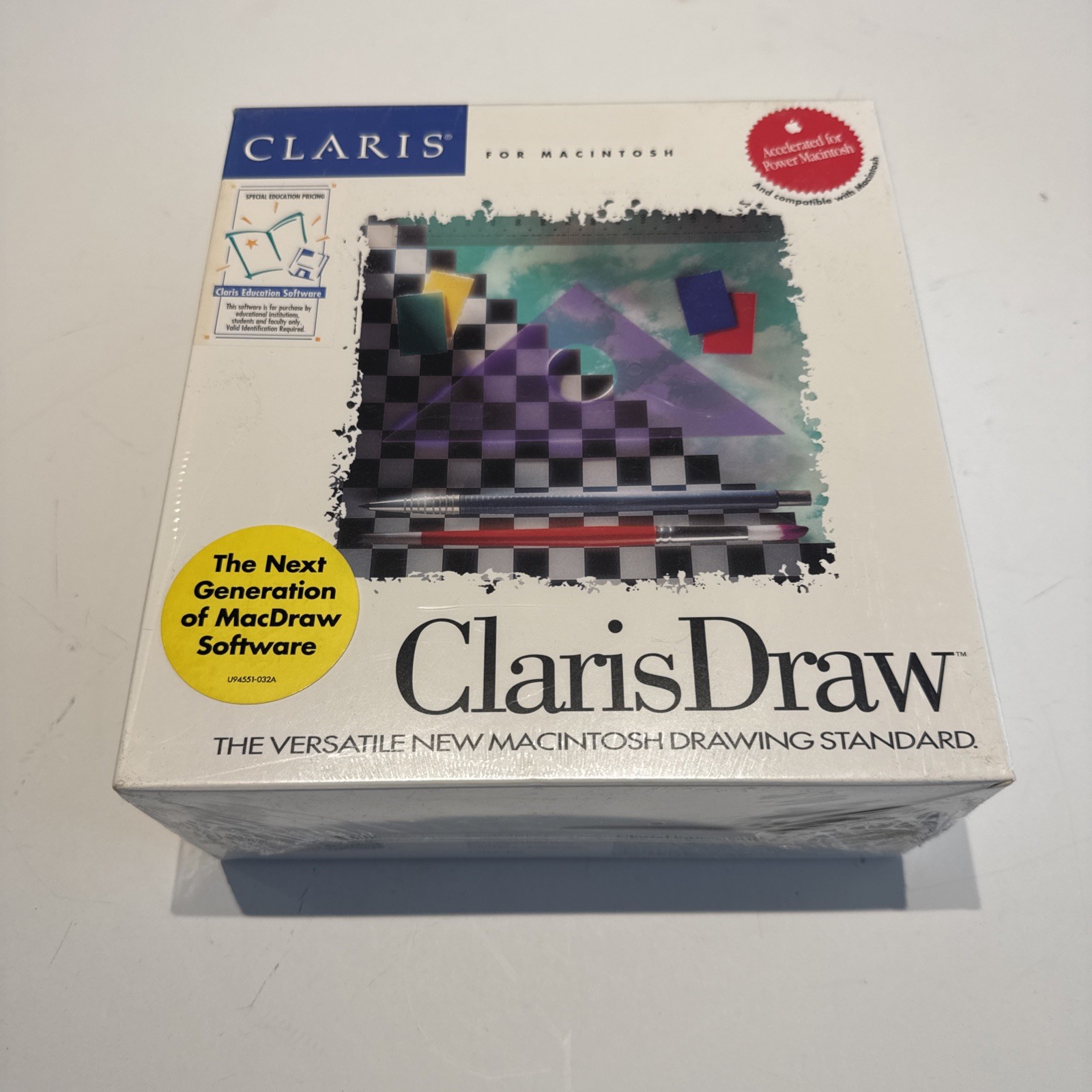 ClarisDraw Macintosh Vector Drawing Software Power Mac NOS Factory Sealed