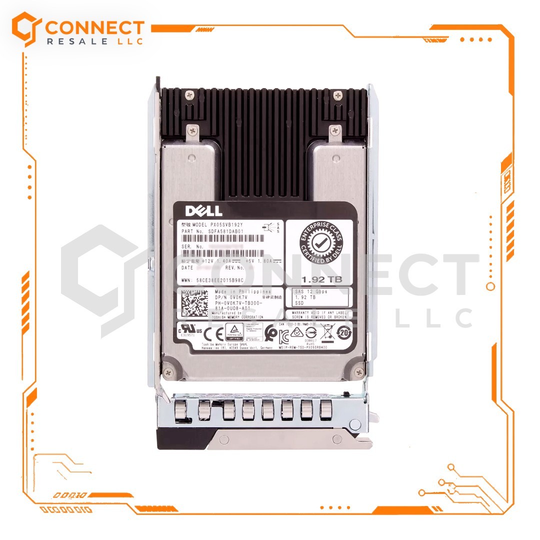 Dell 0V0K7V 1.92TB SAS 12Gbps Mix Use 2.5" SSD V0K7V PX05SVB192Y