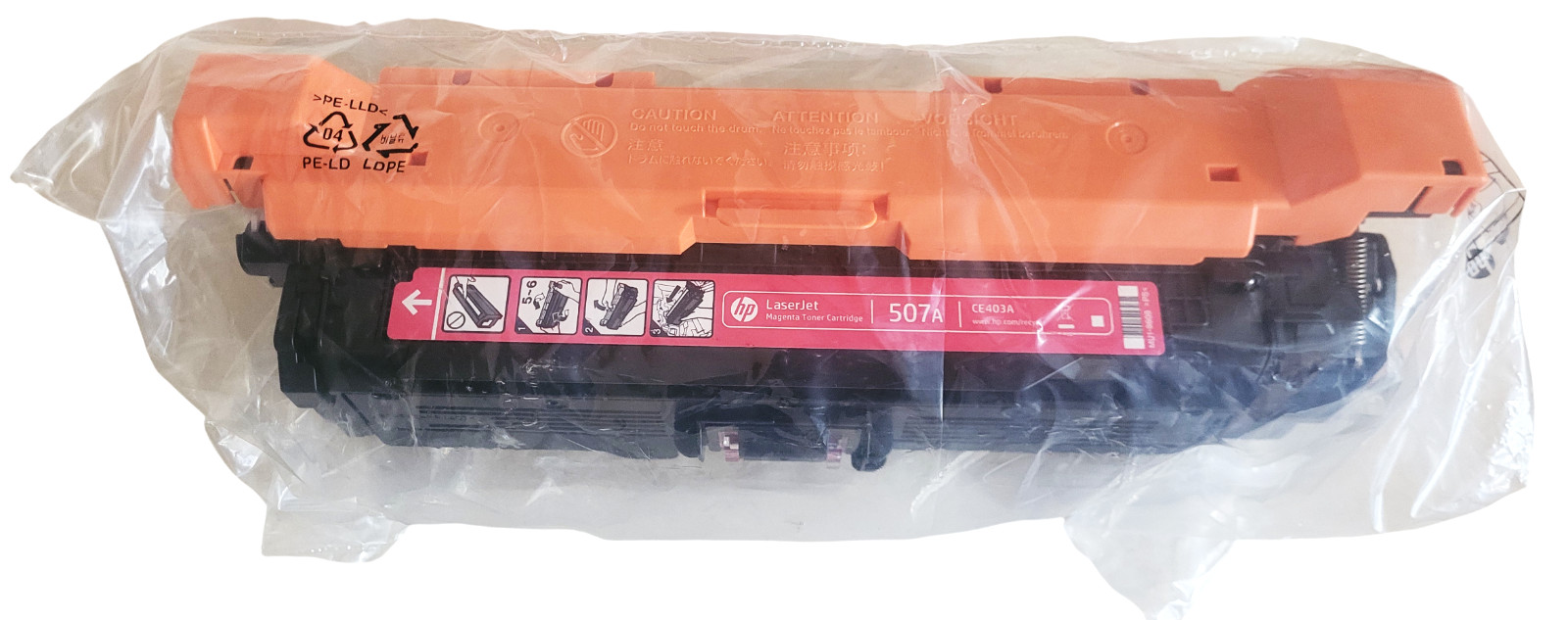 HP LaserJet 507A Magenta CE403A Toner Cartridge New Sealed Without Box