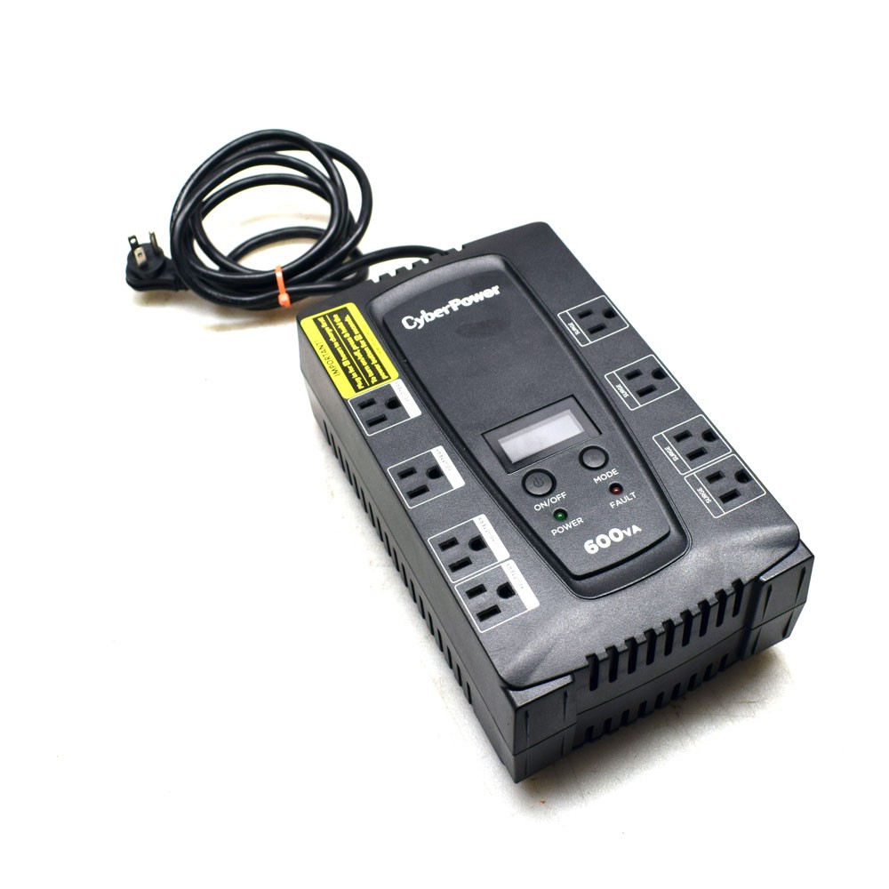 CyberPower CP600LCD 600VA/340W LCD Display Uninterruptible Power Supply UPS
