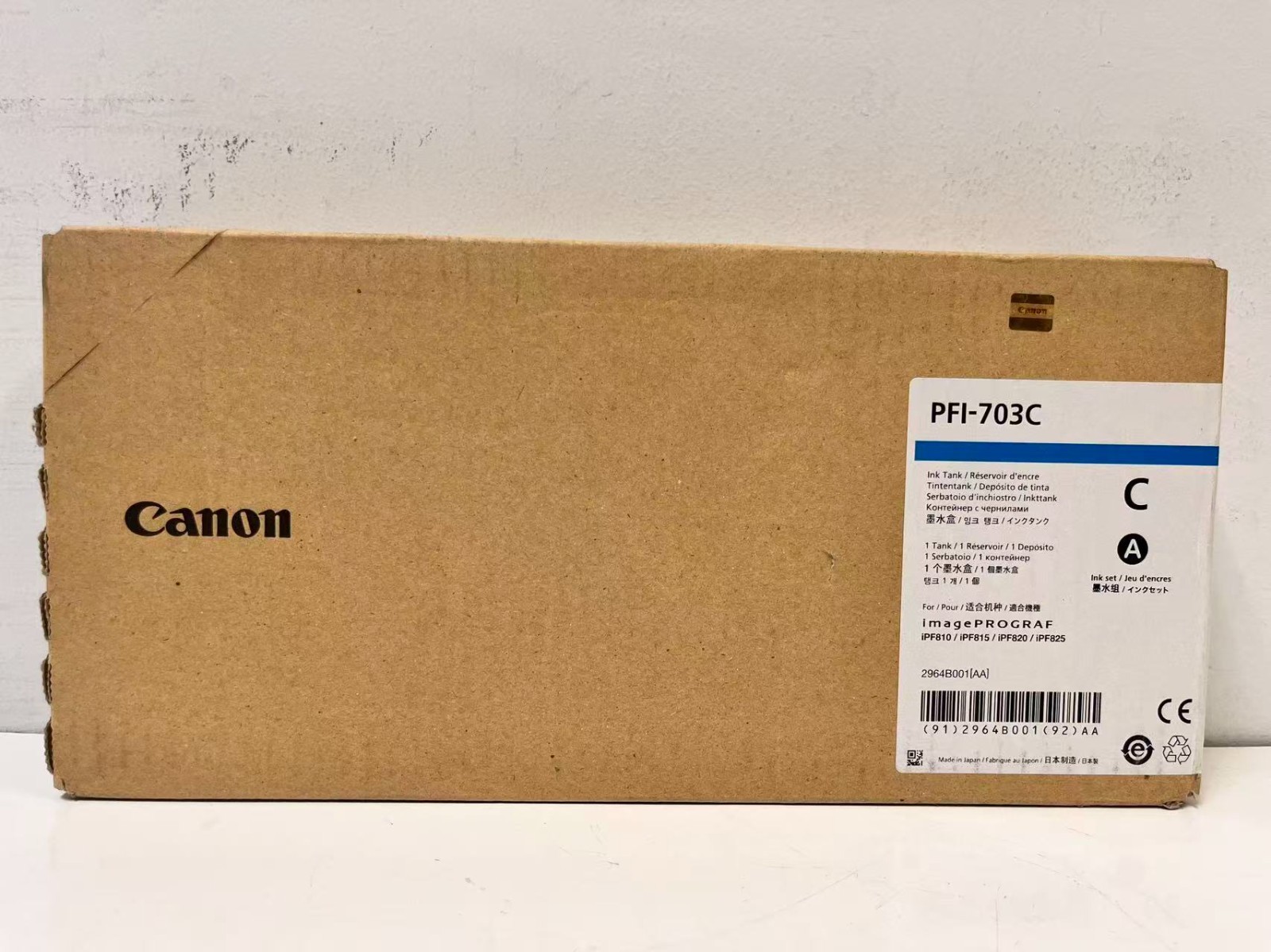 Genuine Canon PFI703C Cyan Exp 11/2018