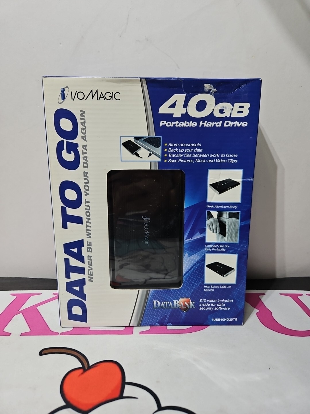 I/OMAGIC IUSB40HD25TG DATA TO GO HARD DRIVE 40GB