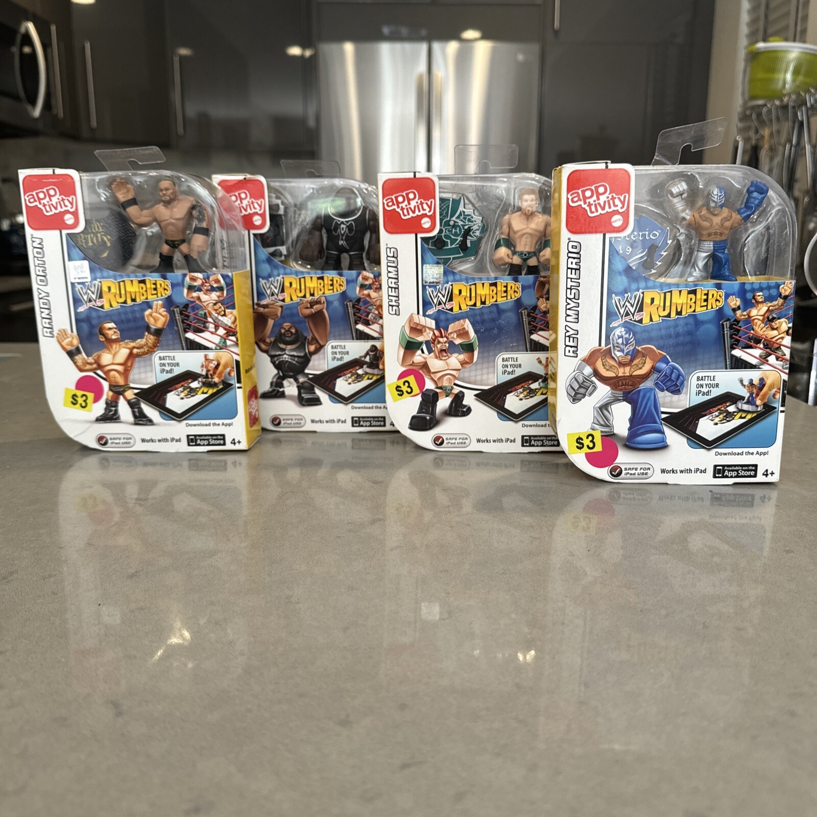 App Tivity WWE Wrestling RUMBLERS Lot of 4 iPad Game Battle Championship New