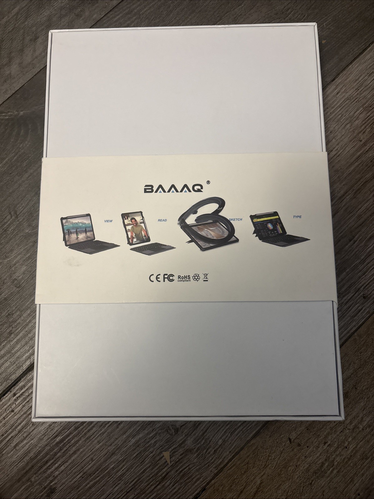 Baaaq V5 Keyboard Case, 10.2 Keyboard, Black