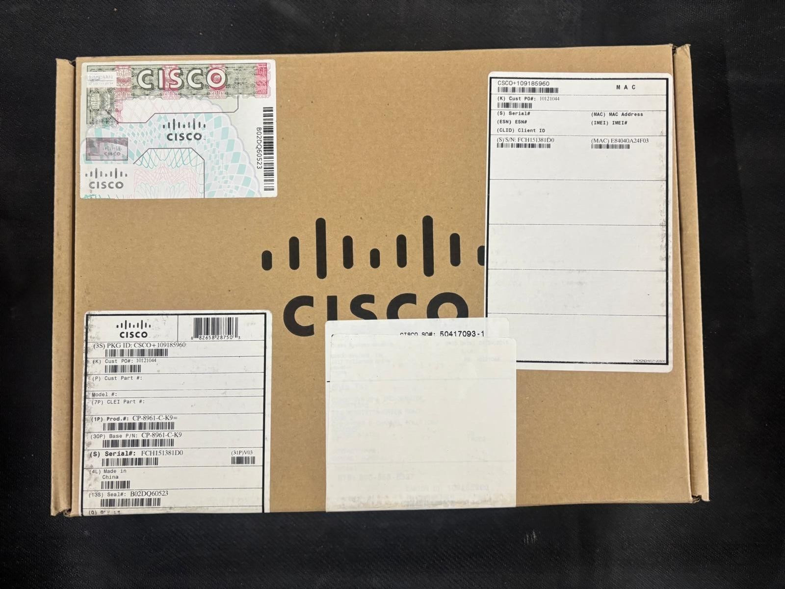 Cisco CP-8961-C-K9 Unified IP Office Business Phone  - NEW