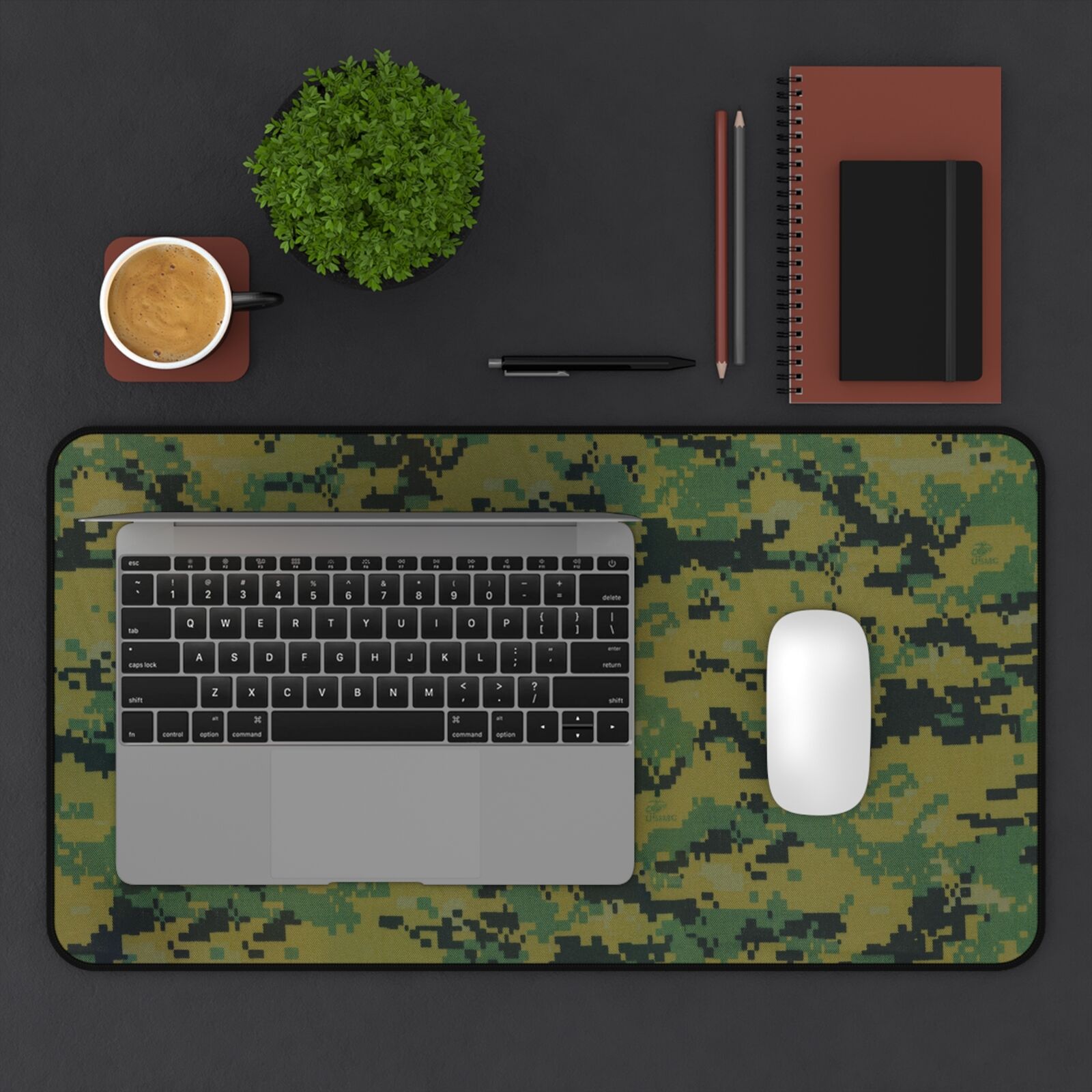 USMC Marines Marpat Camo Design - Premium Quality Desk Mat Mouse Pad