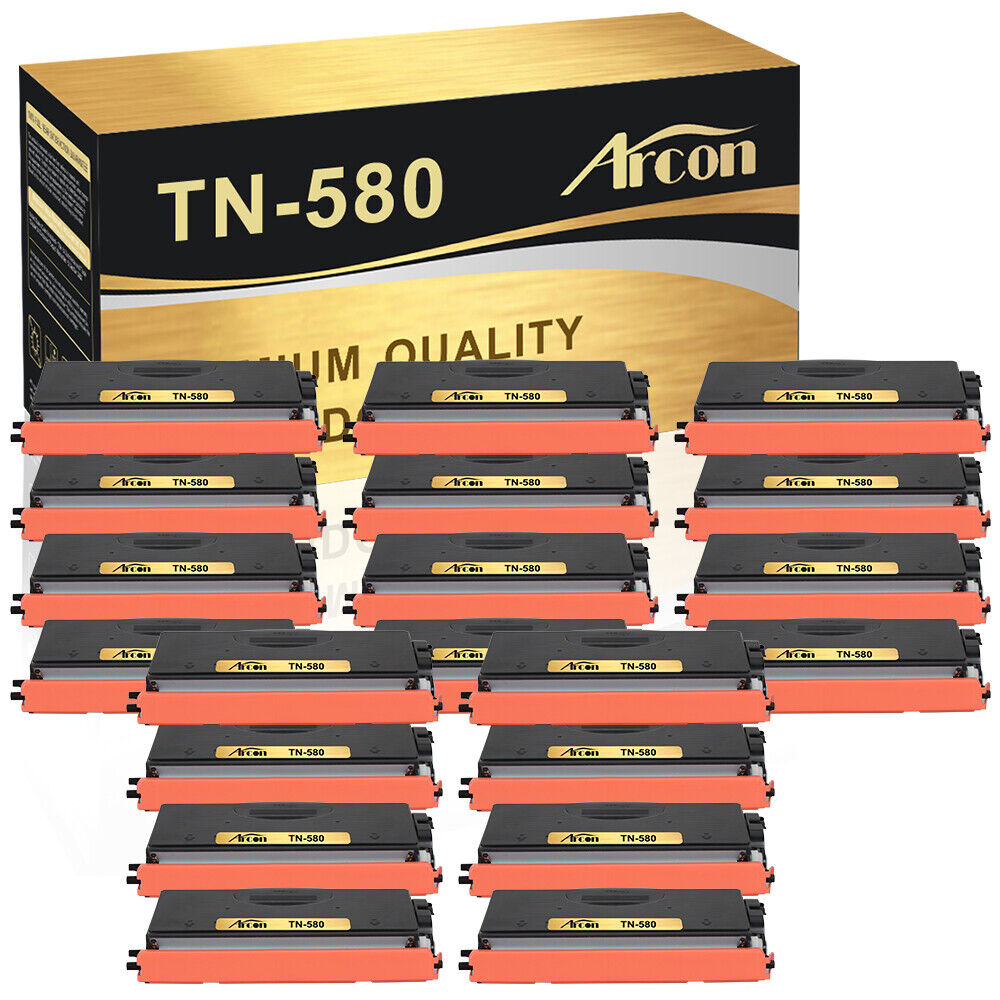20pk Black Toner TN580 Compatible for Brother HL-5250DN MFC-8860DN MFC-8870DW