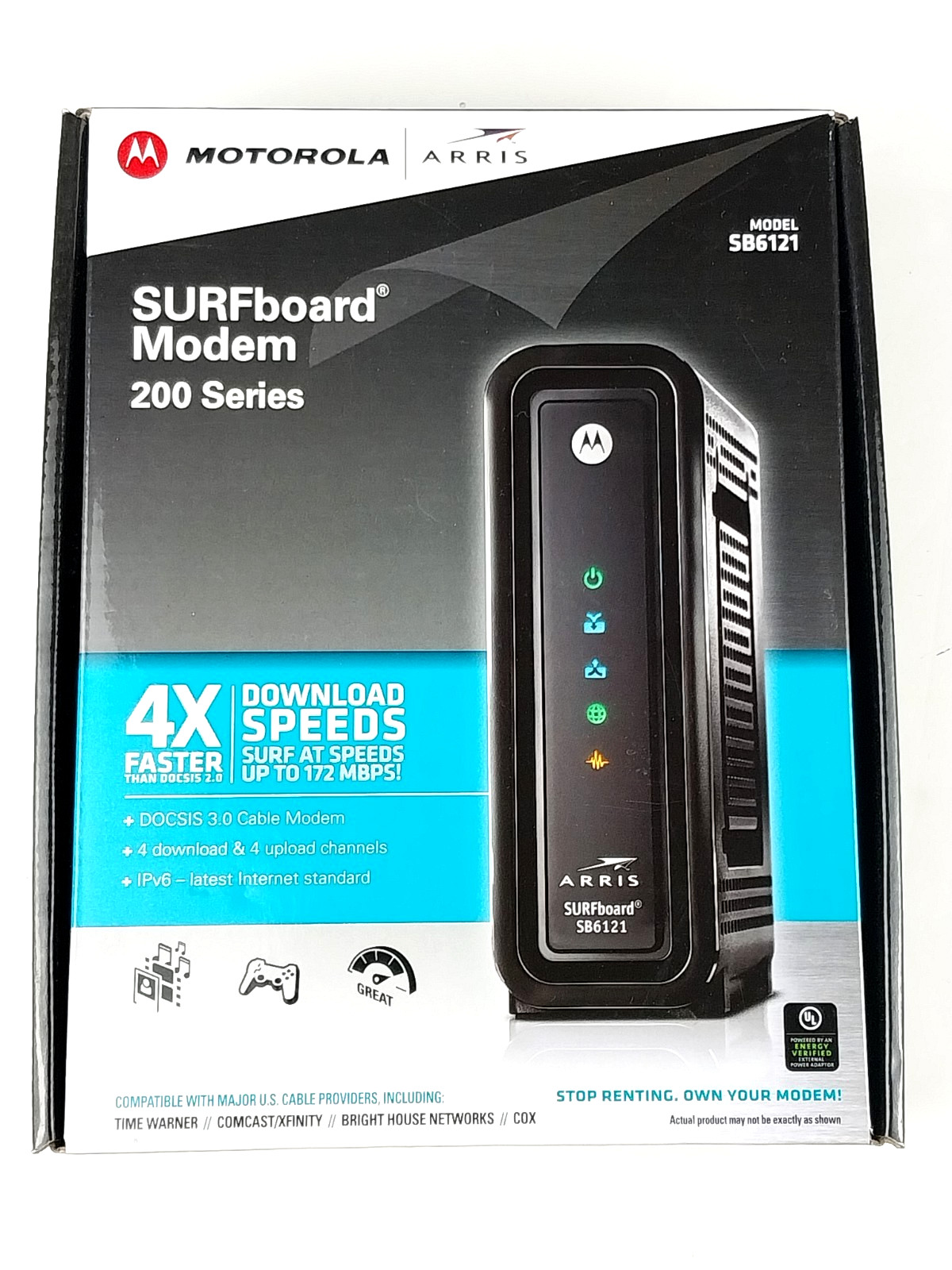 NEW Motorola SURFboard Extreme Cable Modem 200 Series SB6121 Docsis 3.0