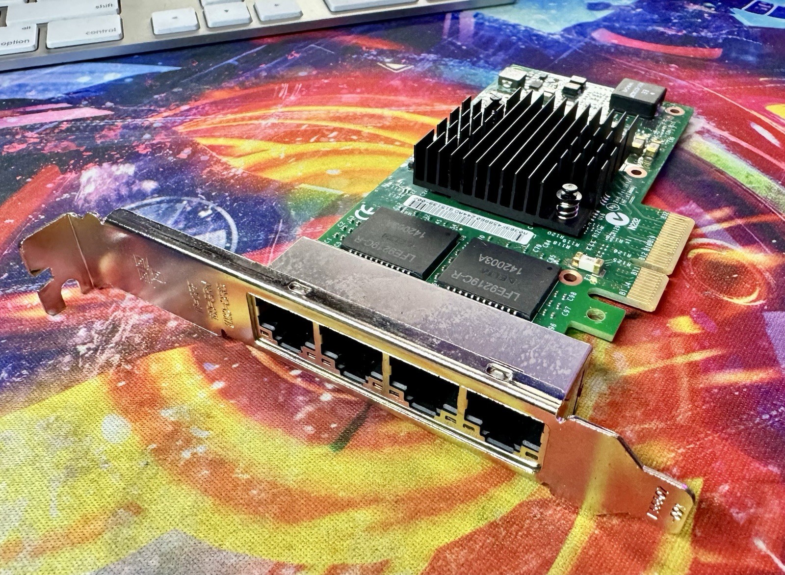 Intel I350-T4 Quad Port Gigabit Ethernet Server Adapter PCIe x4 I350T4BLK NIC