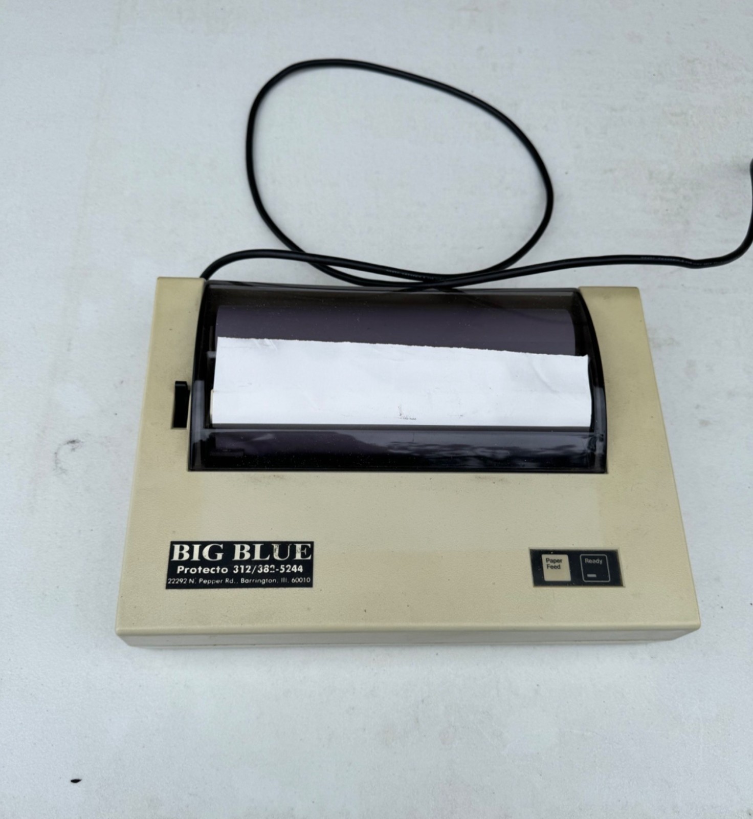 Protecto Big Blue Thermal Printer Vintage IBM PC Commodore 64 Model 5181001