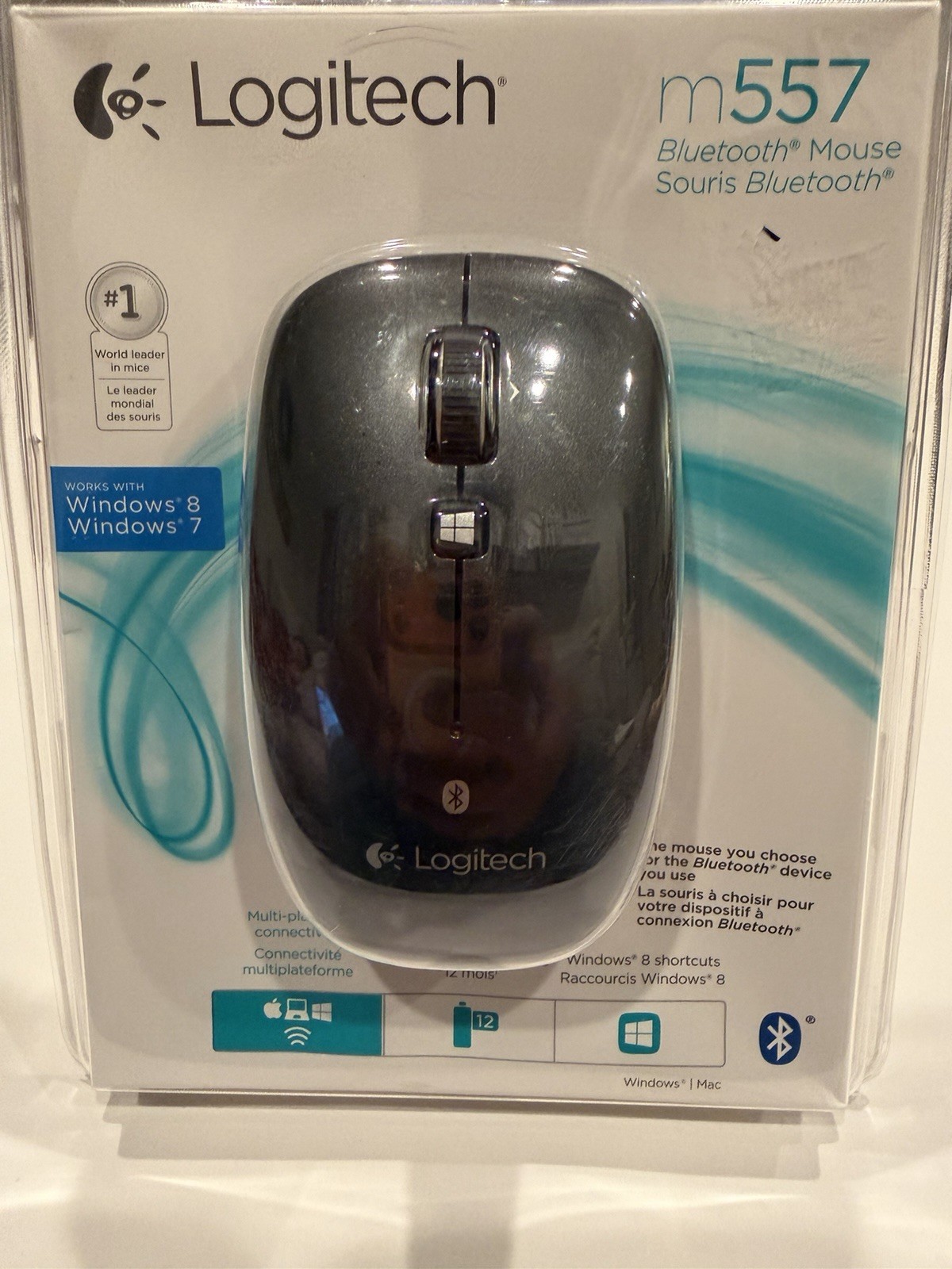 Logitech M557 (910-003971) Wireless Slim Ambidextrous Mouse New Unopened