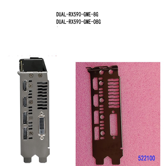 FOR ASUS DUAL-RX590-GME-8G DUAL-RX590-GME-O8G IO I/O SHIELD Back Plate