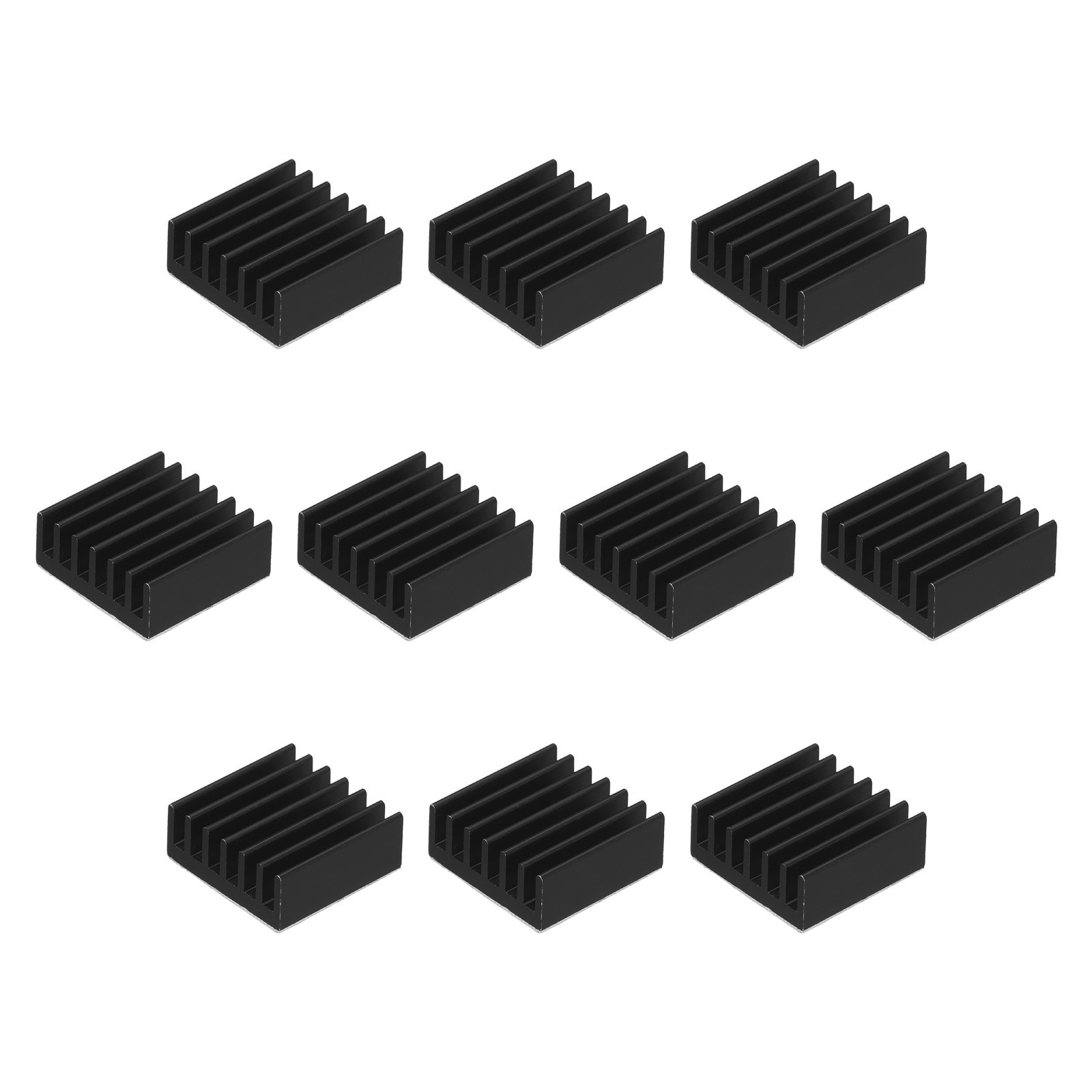 10Pcs 14x14x6mm Heatsink Aluminum Radiator Heat Sink Cooling Black