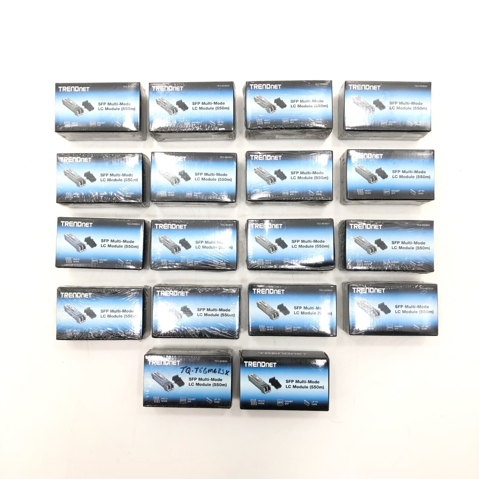 SEALED Lot (18) TrendNet TEG-MGBSX SFP Multi-Mode Duplex LC Module 550m