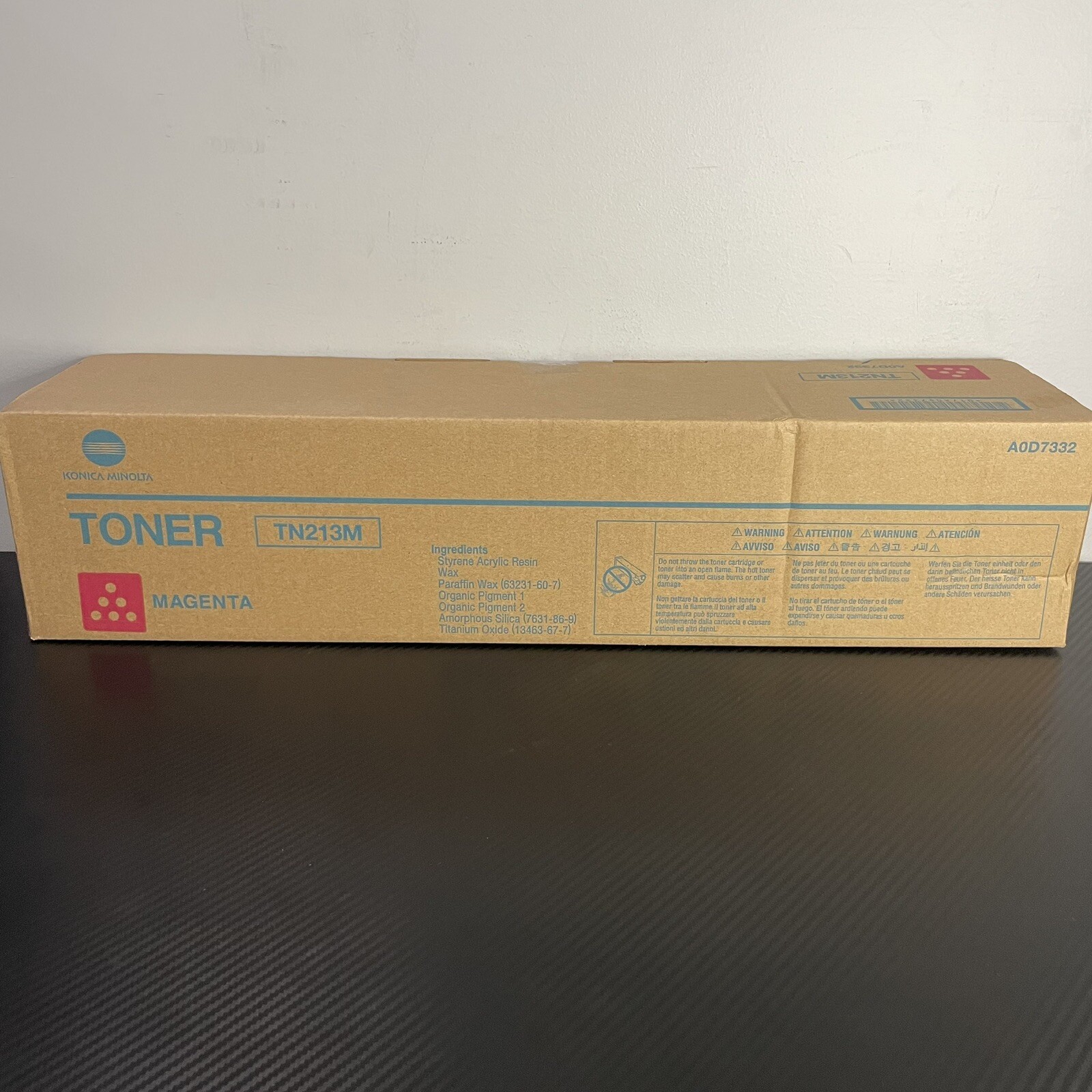 Konica Minolta TN213M Magenta Toner Cartridge A0D7332 for Bizhub C203 / C253 New