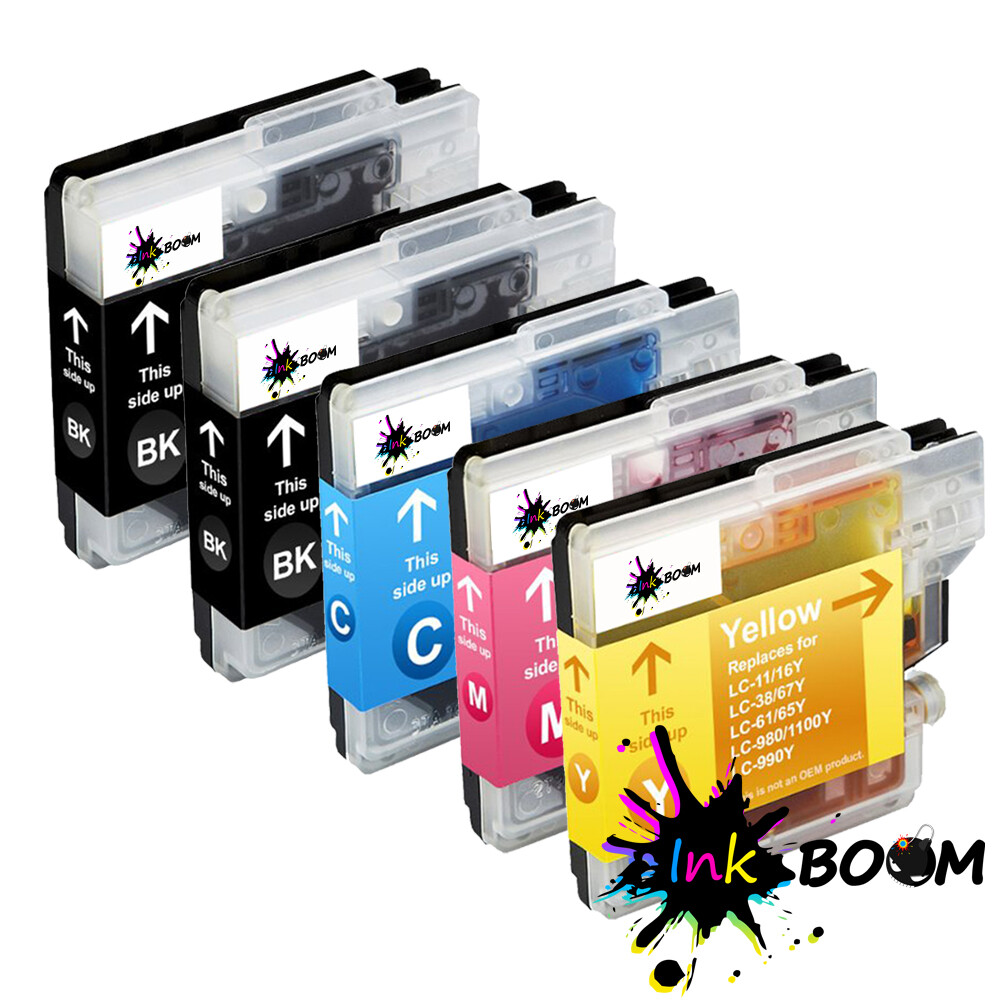 5 Ink Cartridge fits Brother LC61 MFC-J630W MFC-5895CW DCP-165C DCP-J515W