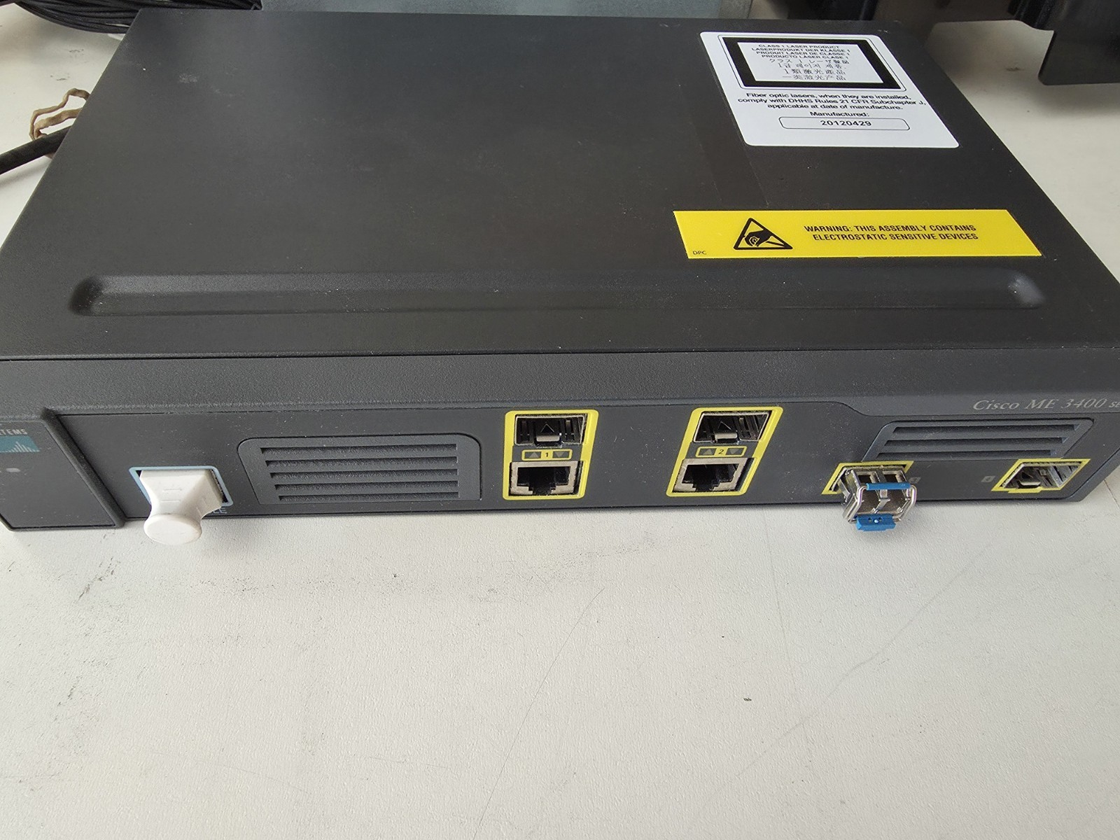 Cisco ME-3400G-2CS-A 2-Port Ethernet Switch