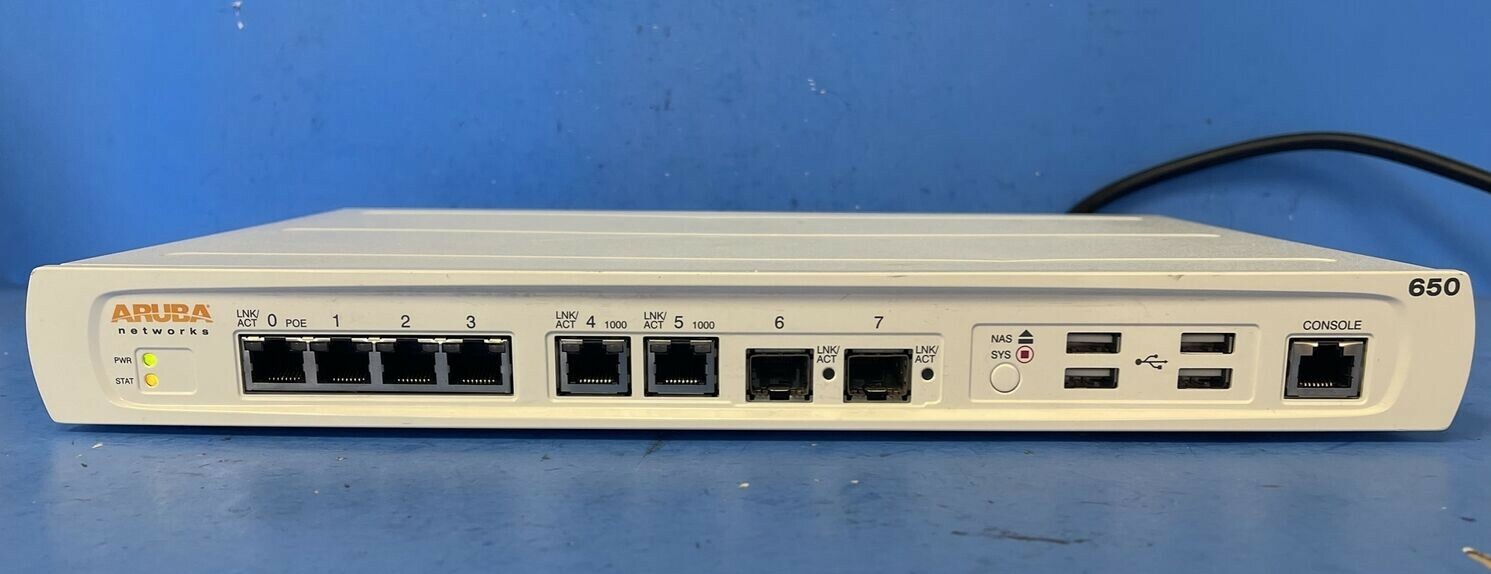 ARUBA NETWORKS 650  MODEL:651-IL  Branch Office Mobility Controller