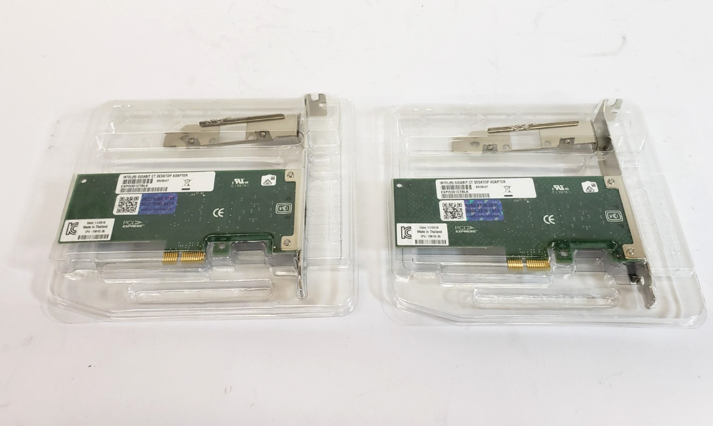 Lot of 2 Open Box Intel Gigabit EXPI9301CTBLK CT Desktop Adapters