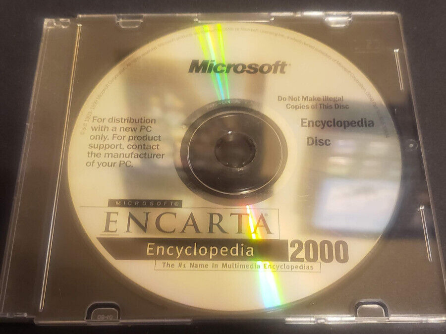 Encarta 2000 Encyclopedia CD-ROM OEM Version