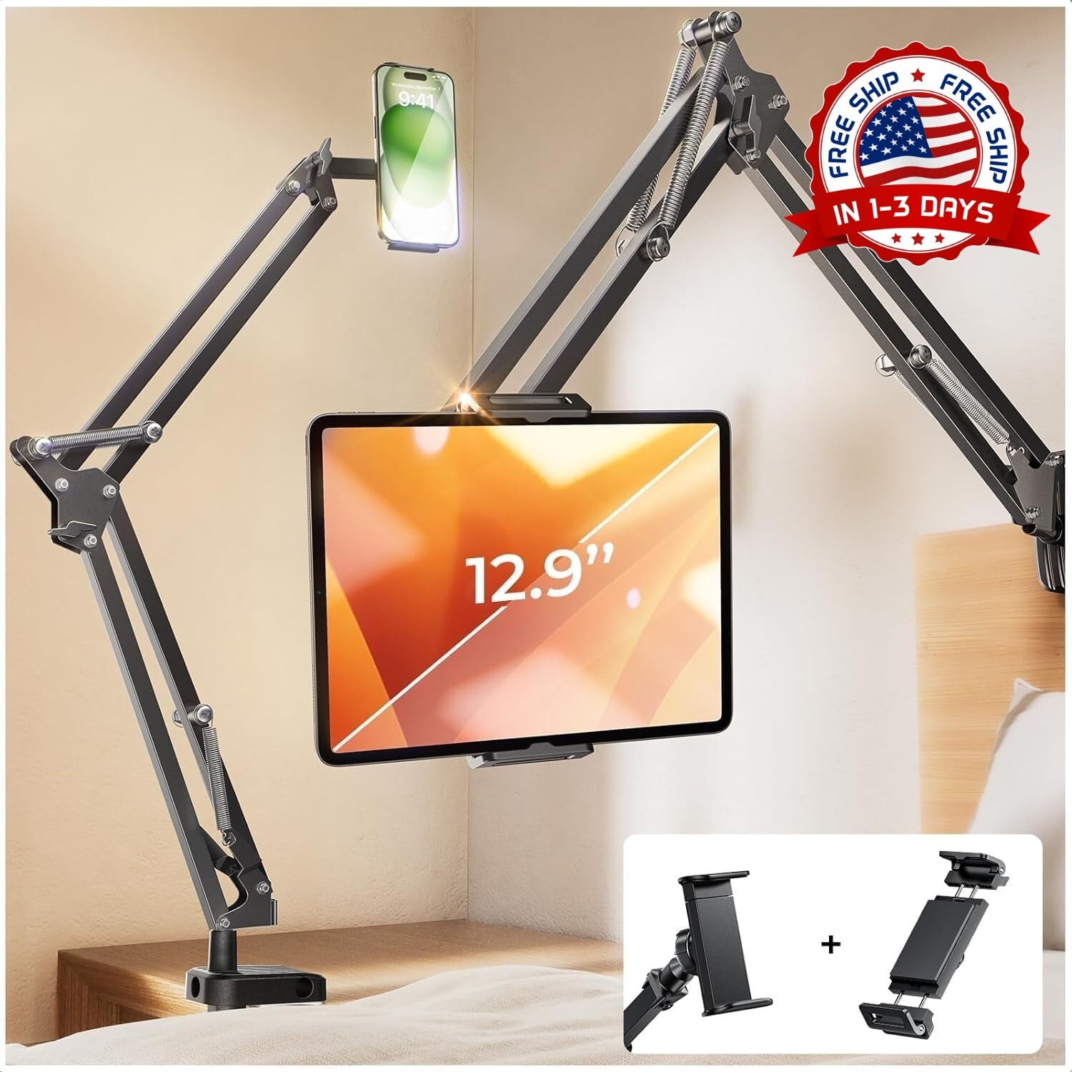 Soporte Ajustable Universal para Tableta Telefono Celular iPad iPhone 4-13" NEW