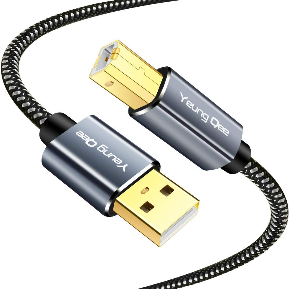 Printer Cable 10 Ft,Usb Printer Cable High Speed USB 2.0 a Male to Type B Male