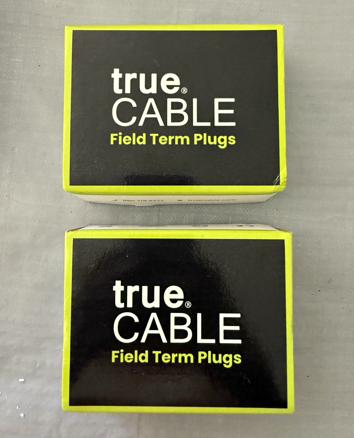 trueCABLE Cat6A Unshielded RJ-45 Field Termination Plugs 2 x 12pc