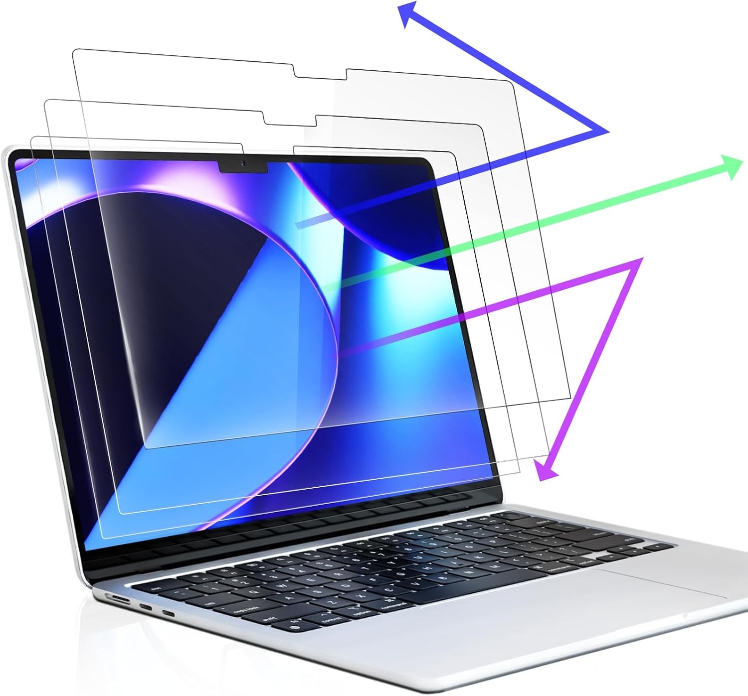 3-Pack Blue Light Blocking Screen Protector for 16-Inch MacBook Pro (2021-2026)