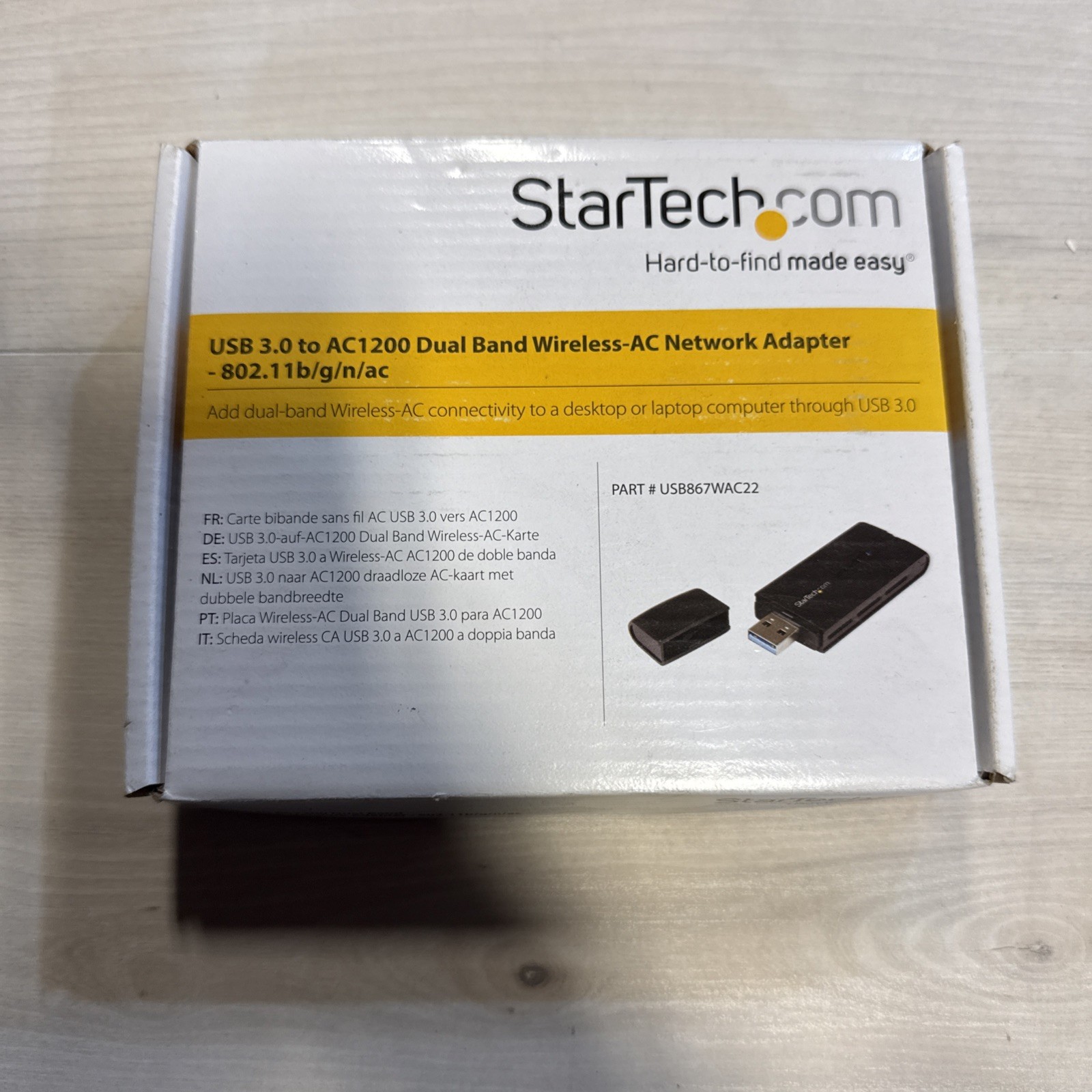 StarTech USB 3.0 To AC1200 Dual Band Wireless-AC Network Adapter USB867WAC22