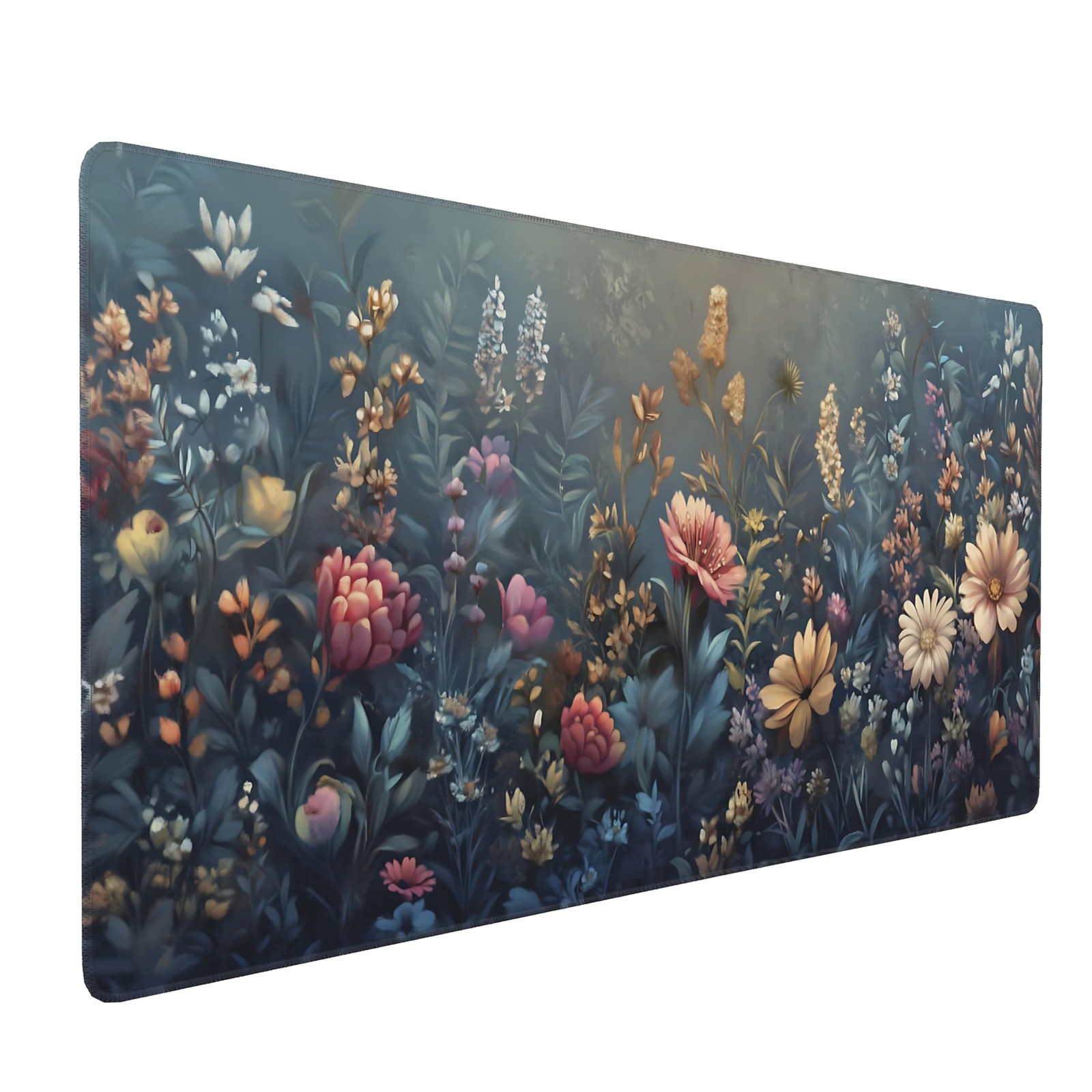OUNNTC Desk Mat Morandi Botanical Wildflower