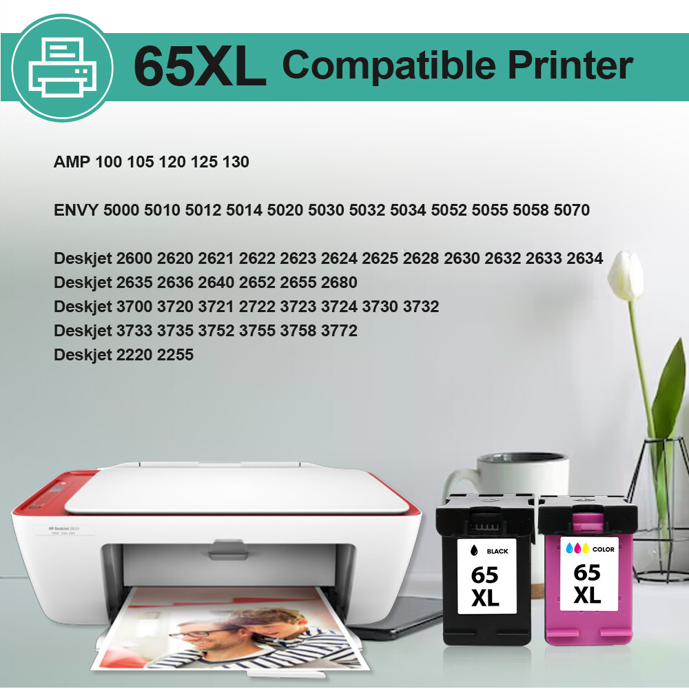 Combo Black Color Ink Cartridges 67XL 65XL 63XL 62XL 64XL for HP Printer Lot