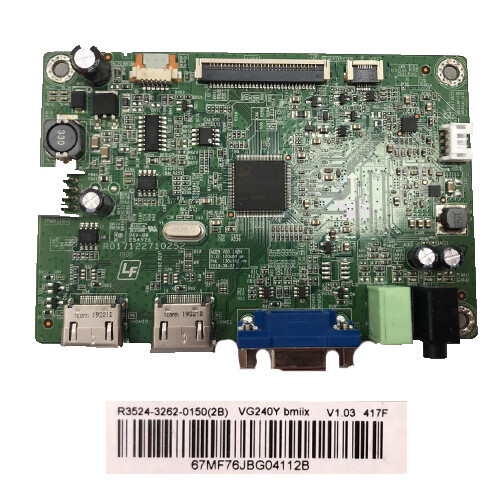 ACER VG240Y Mainboard, R3524-3262-0150(2b) V1.03 417F, R017122710252