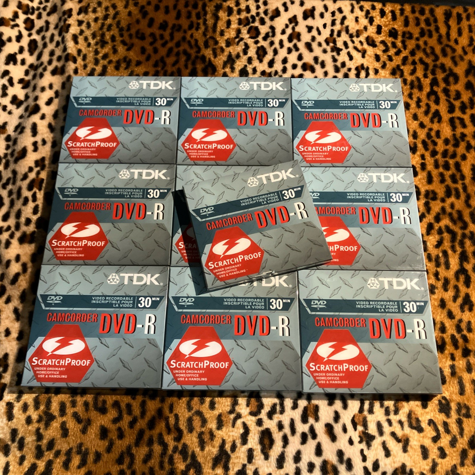 TDK Mini DVD-R 30 min 1.4GB Discs, LOT of 10 (SEALED NEW)