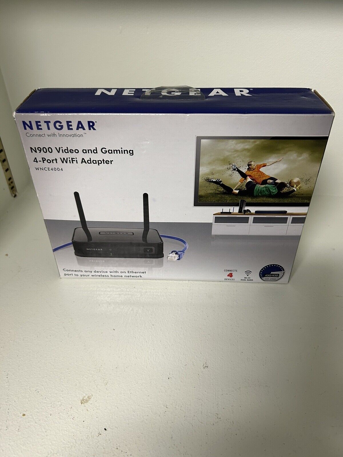 NETGEAR Universal N900 Dual Band Wi-Fi to 4-Port Ethernet Adapter
