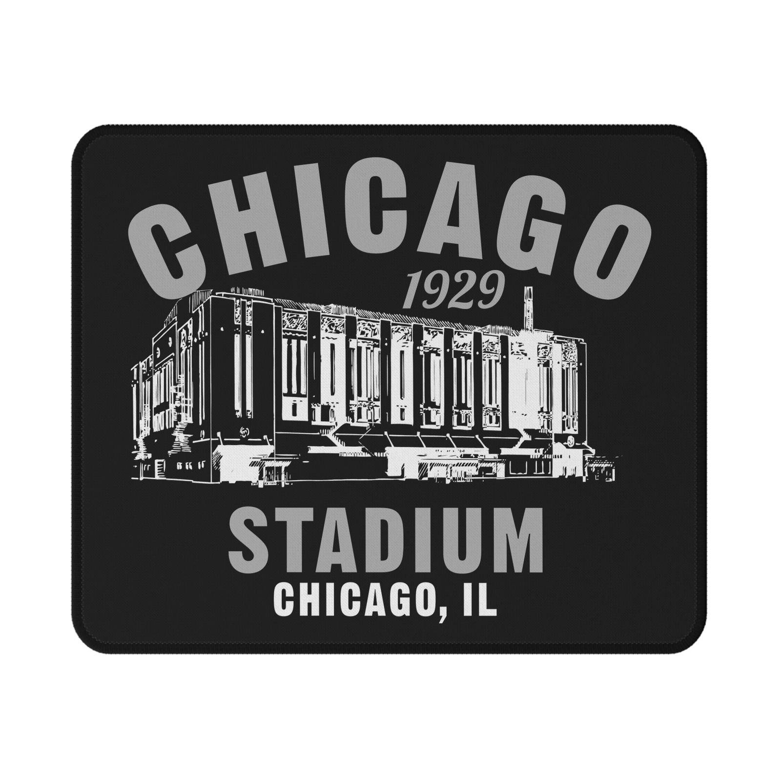 Chicago Stadium 1929 Rubber Base NHL Computer Mouse Pad - Chicago Blackhawks