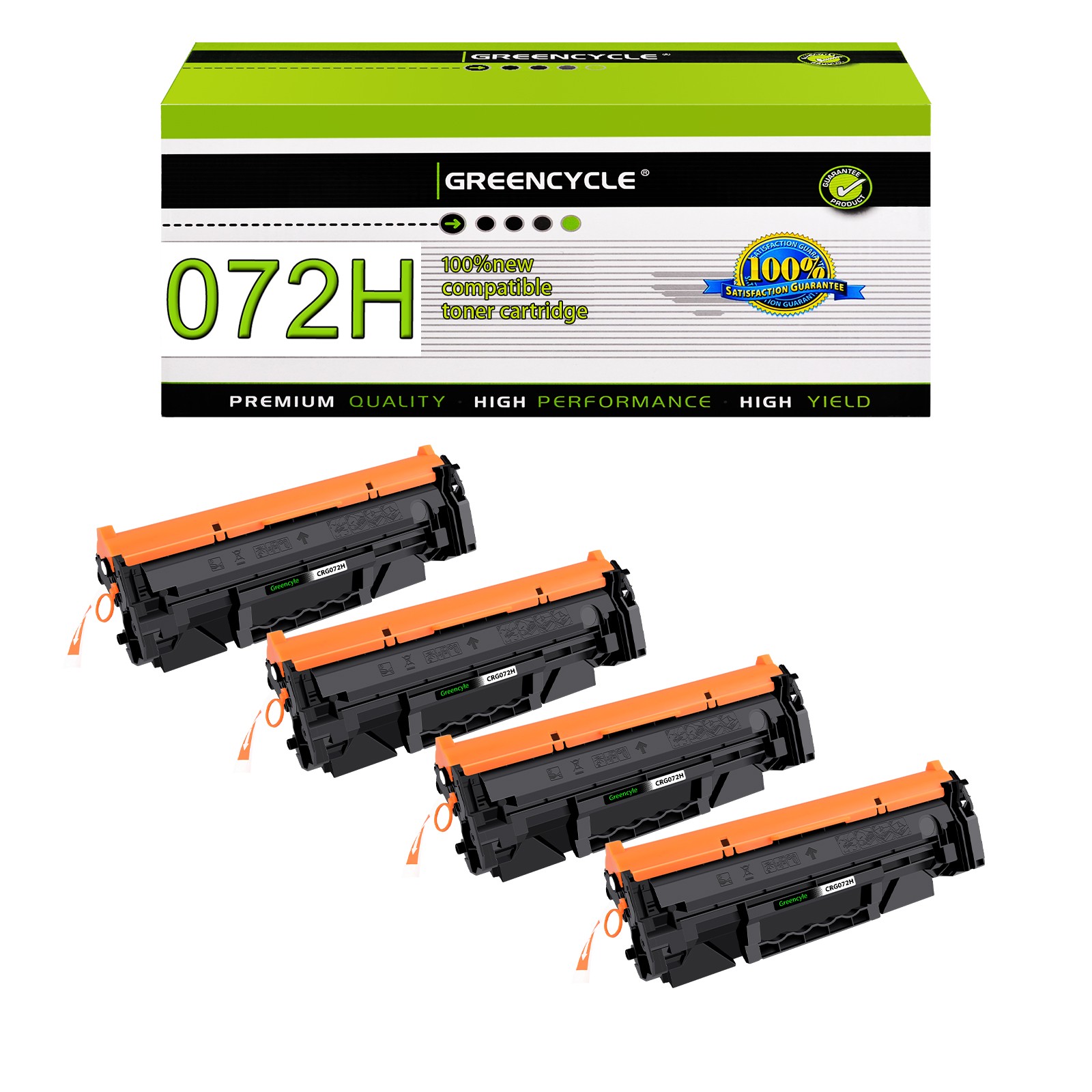 4PK Canon CRG072H High Yield Toner Cartridge CRG072 MF284dw MF289dw LBP170