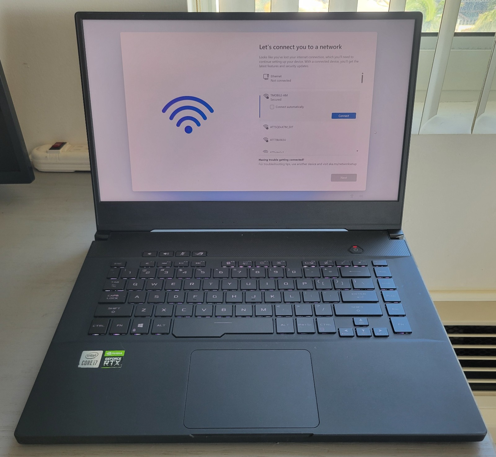 Asus ROG Zephyrus Gaming Notebook PC Model: GU502L intel CORE i7 GeForce RTX