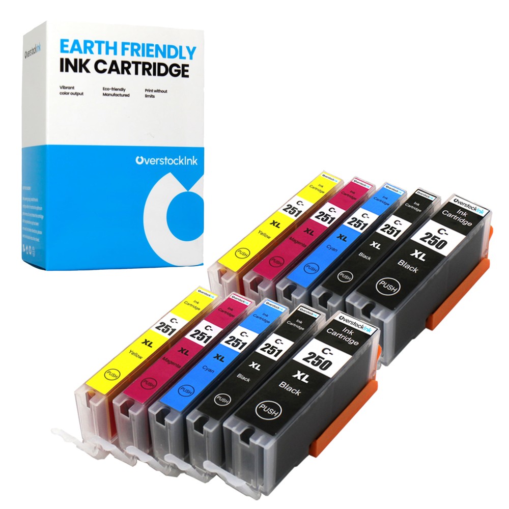 10PK OSI Compatible PGI-250XL CLI-251XL Ink fits Canon PIXMA MG7520 MX722 MX922