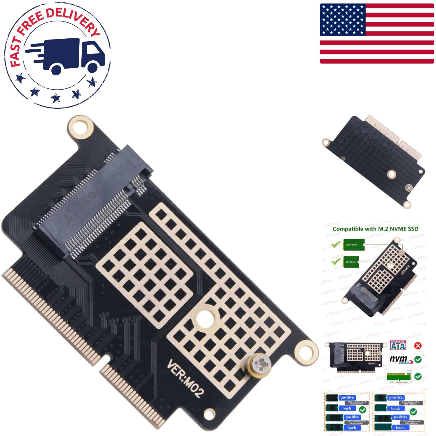 Maximize MacBook Pro A1708 Performance: M.2 NVMe SSD Adapter Card for 13" Retina