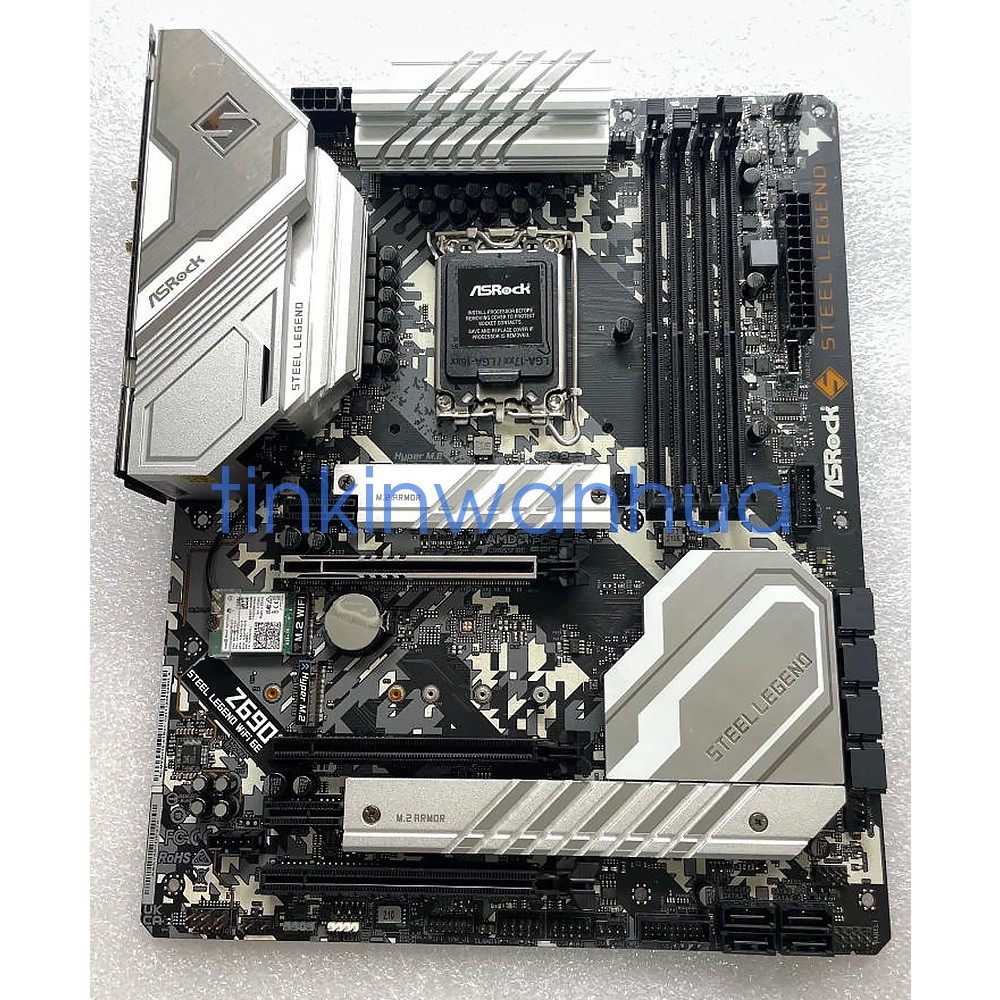 For ASRock Z690 Steel Legend WiFi 6E LGA1700 DDR4 3×M.2 8×SATA III Motherboard